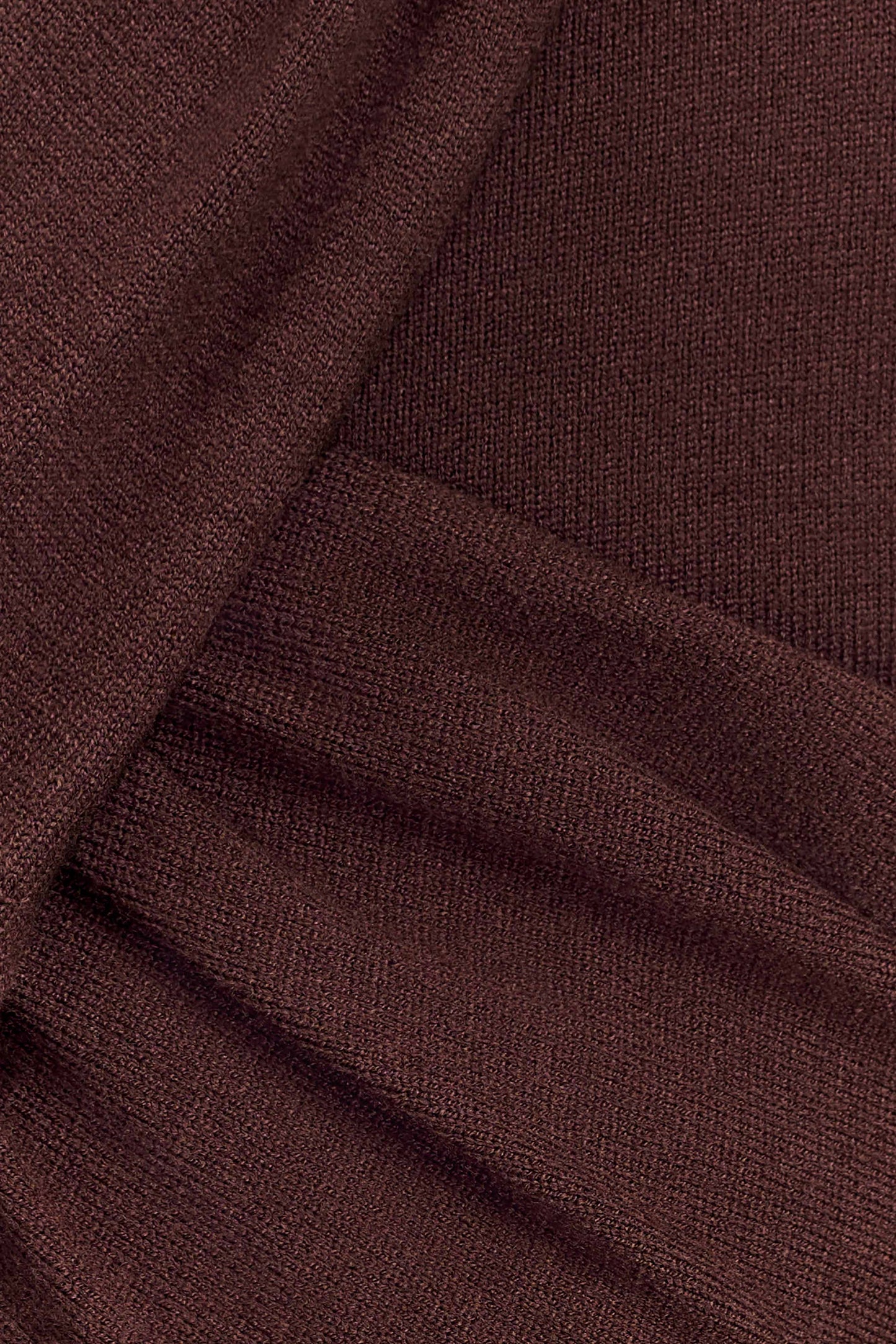 Kaylen Knit Long Sleeve Top - Dark Chocolate