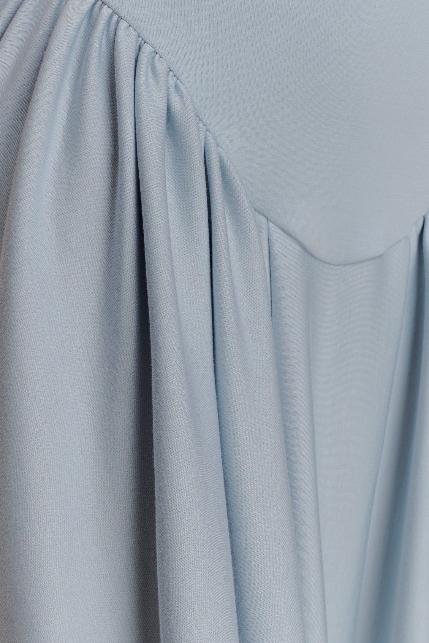 Angelina Scuba Halter Midi Dress - Pale Blue