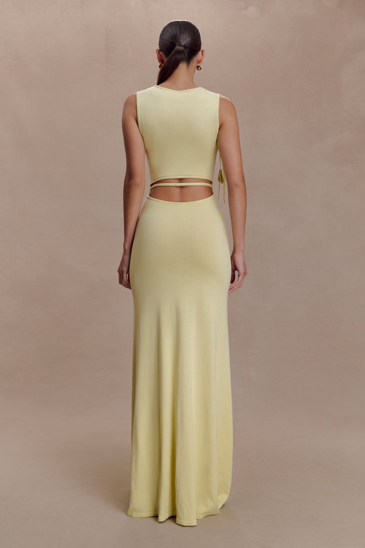 Monay Tulip Maxi Dress - Lemon