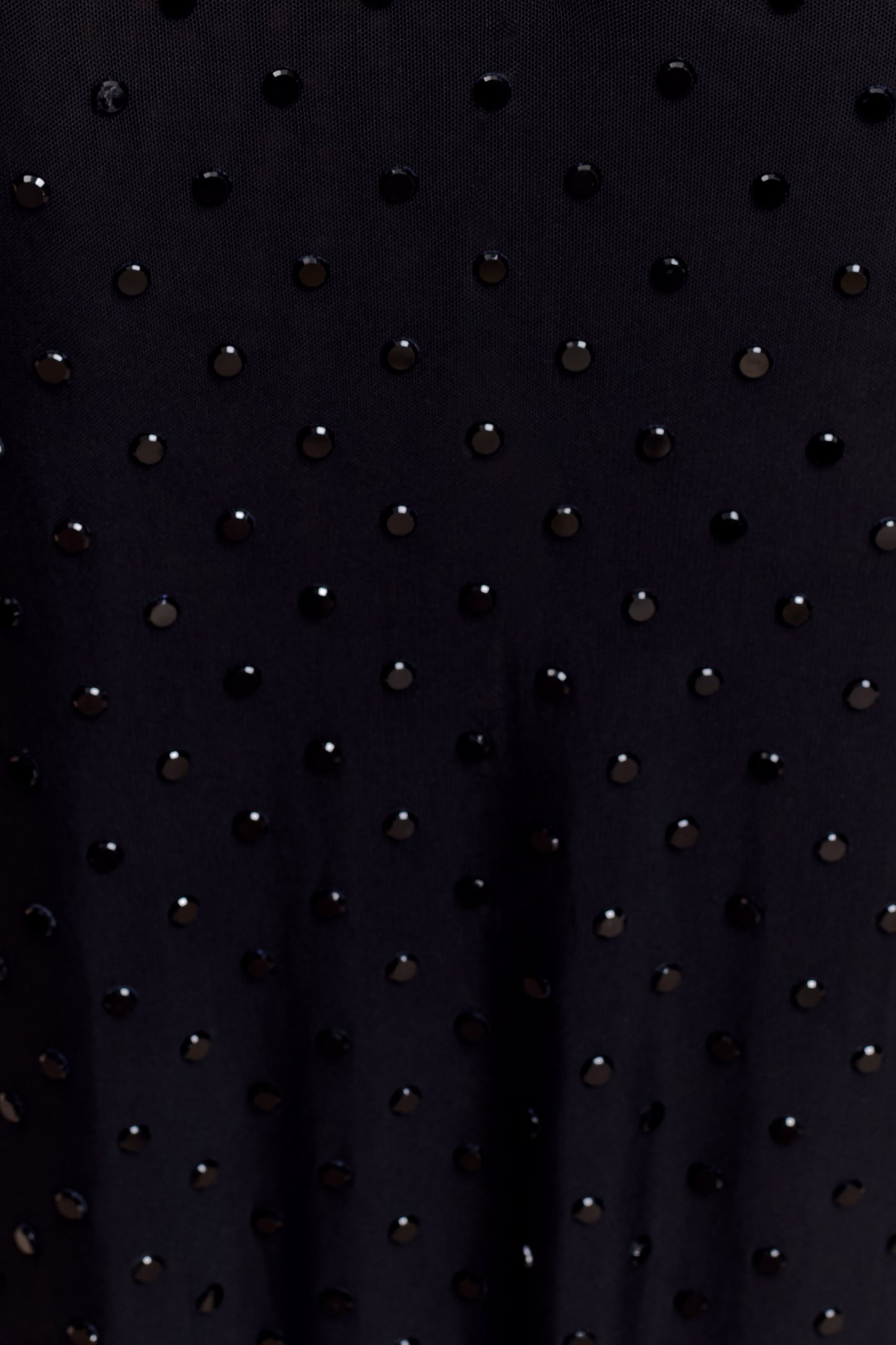 Acadia Diamante Long Sleeve Maxi Dress - Black