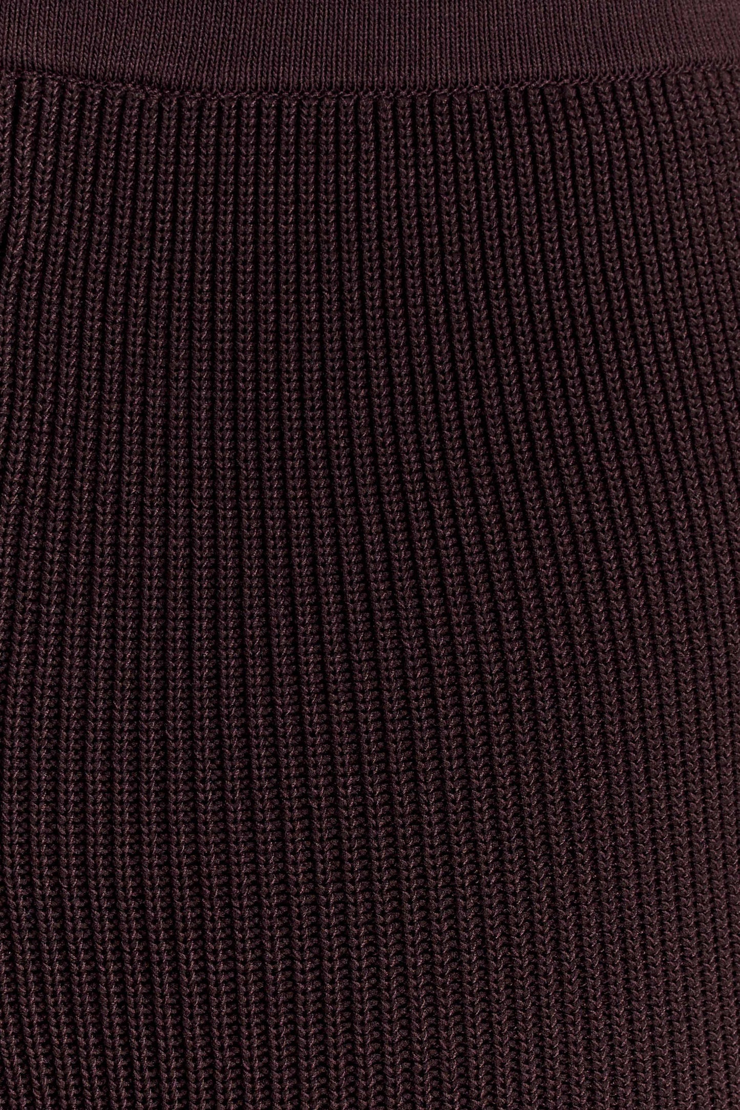 Suzie Ribbed Flared Pants - Chocolate