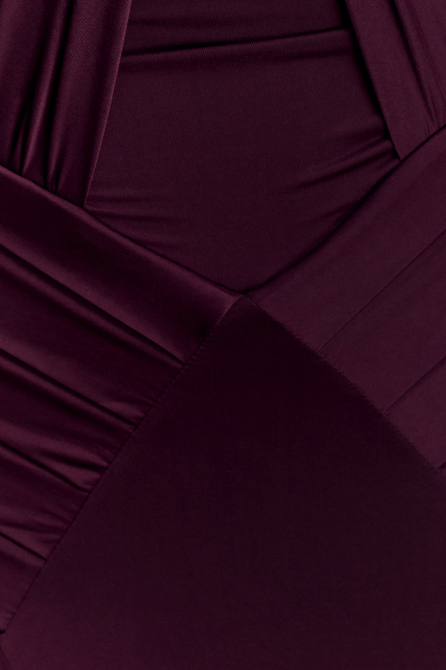 Indira Gathered Slinky Halter Maxi Dress - Mahogany