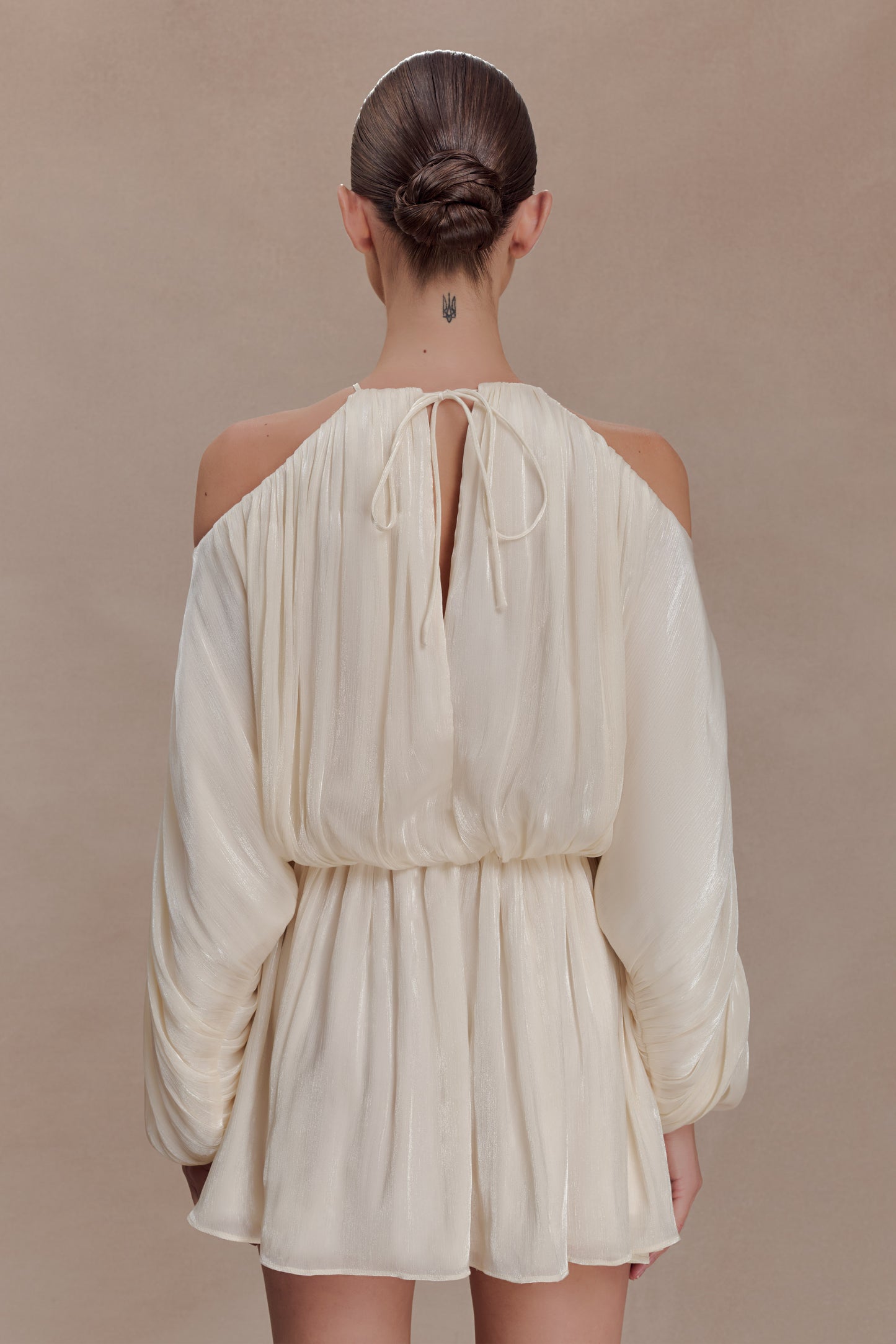 Minna Halter Mini Dress - Opal White