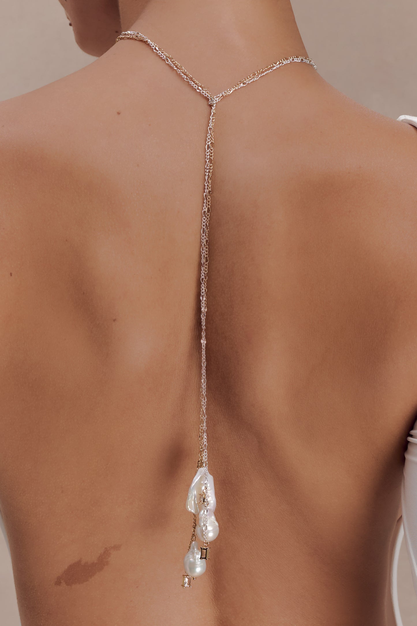 Tallulah Pearl Wrap Chain - Gold