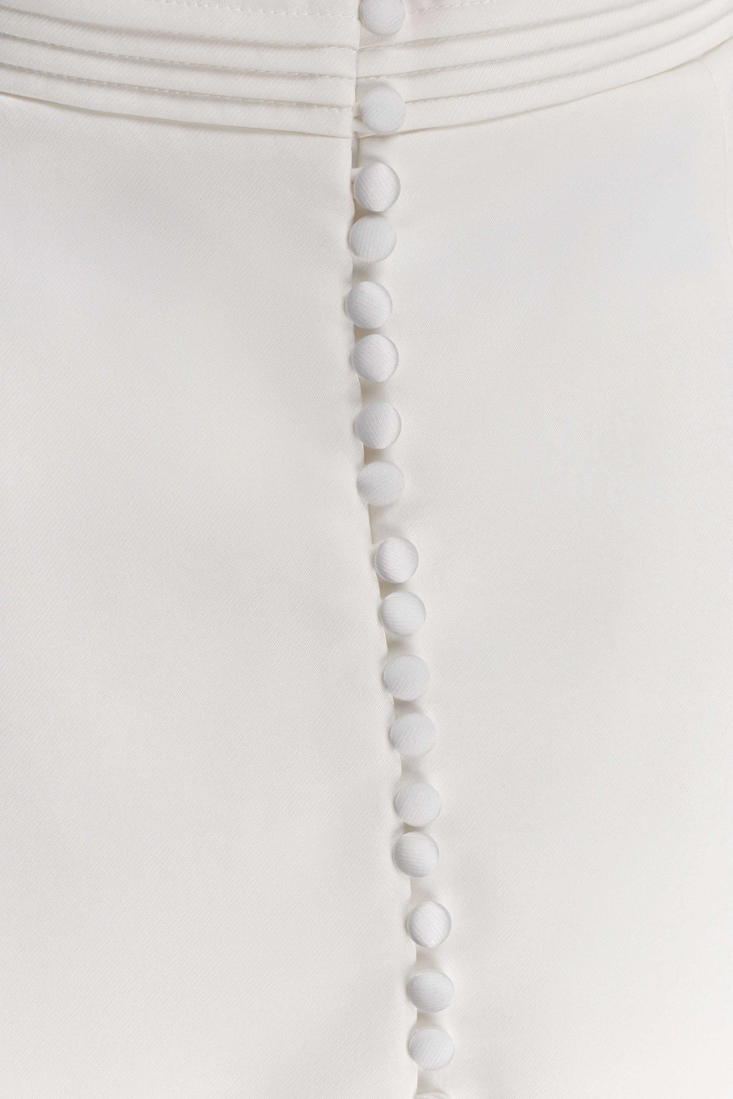 Adeline Short Sleeve Satin Top - White