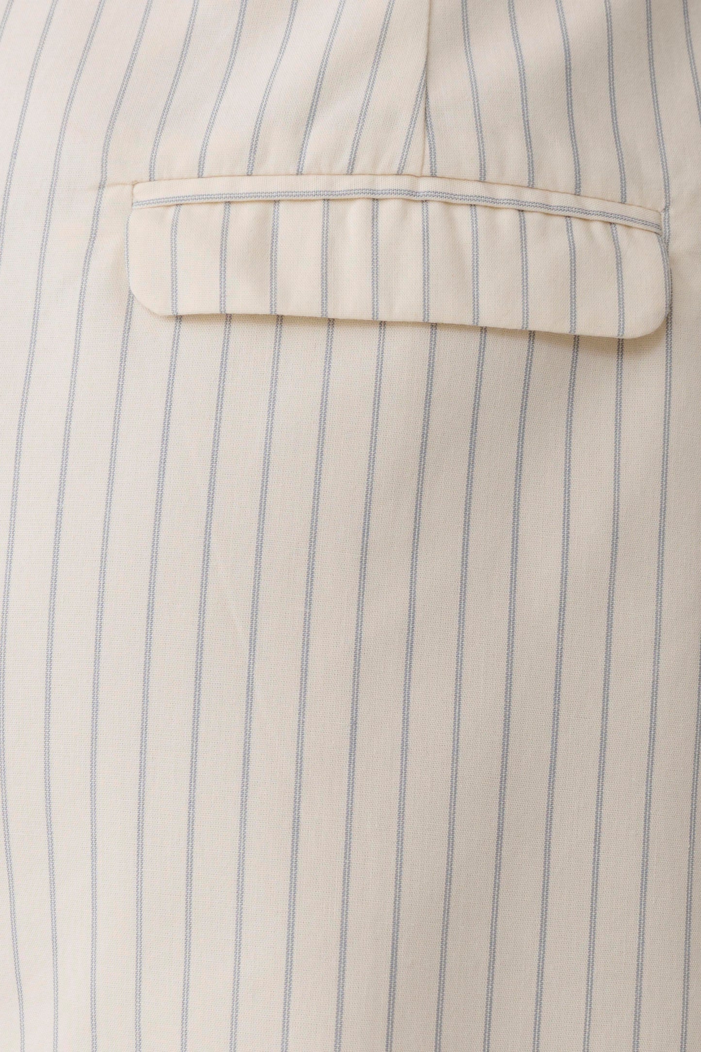 Alina Pintuck Cotton Shorts - Stripe