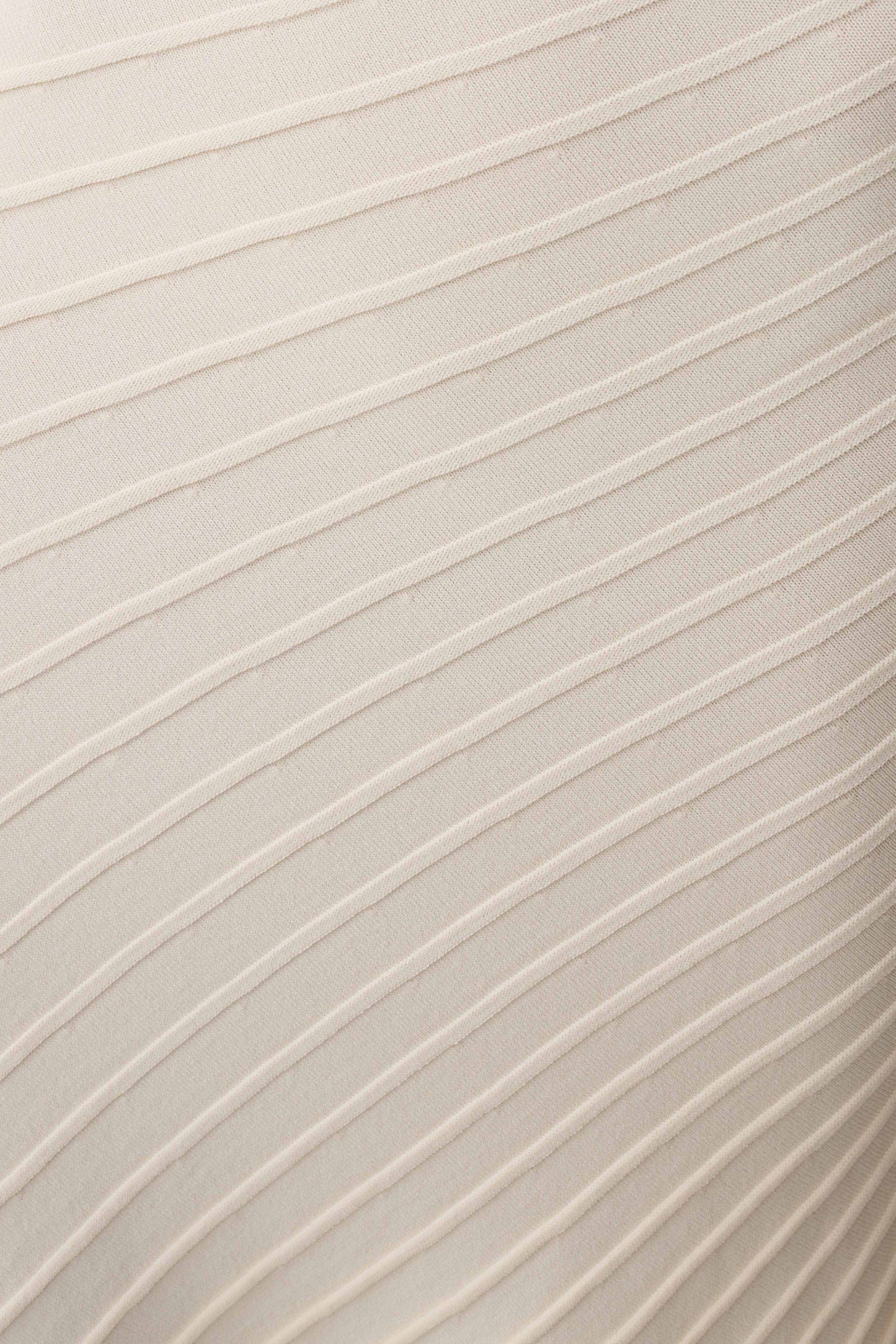 Milasandra Pleated Knit Dress - Ivory