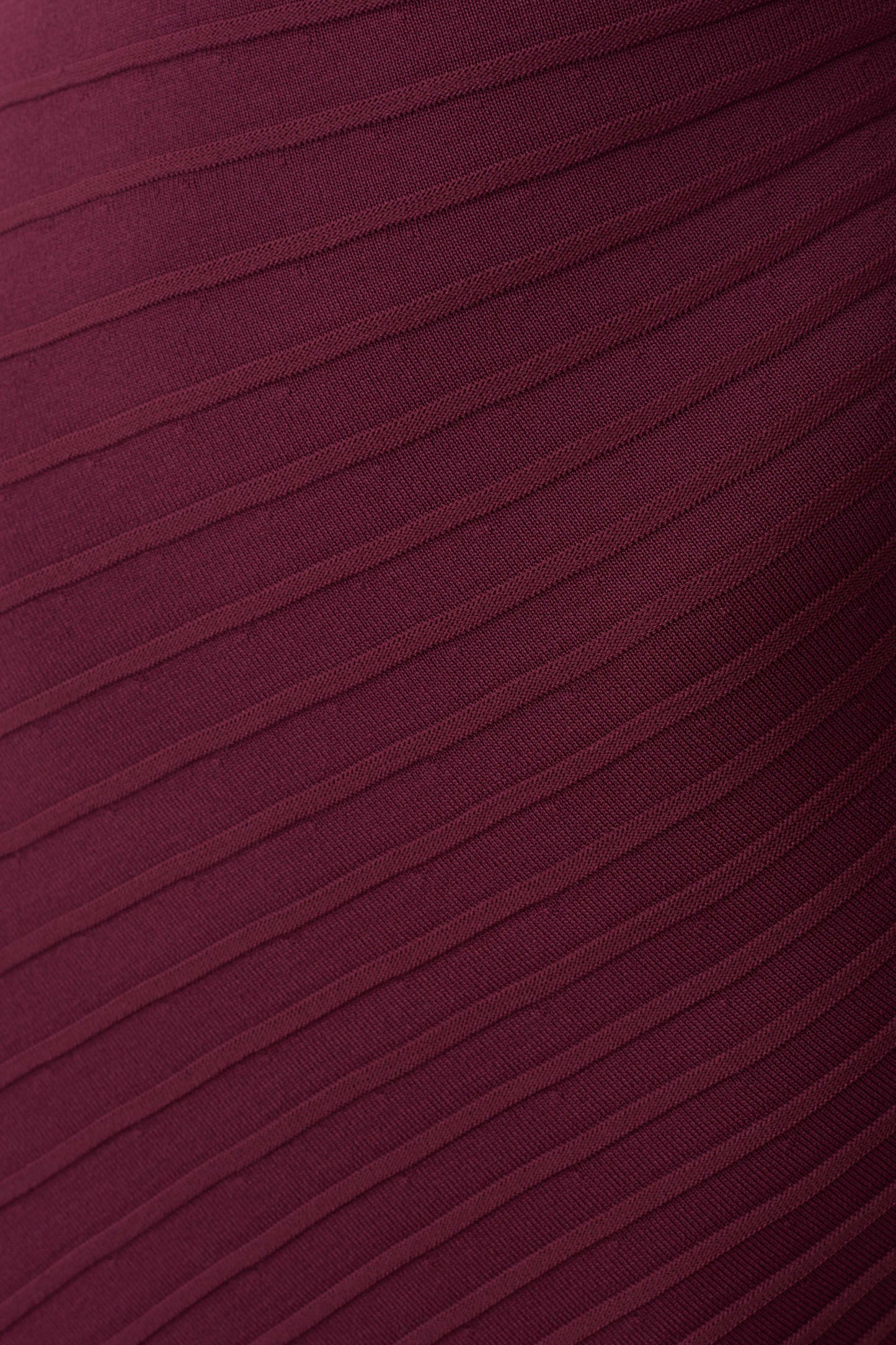 Milasandra Pleated Knit Dress - Plum