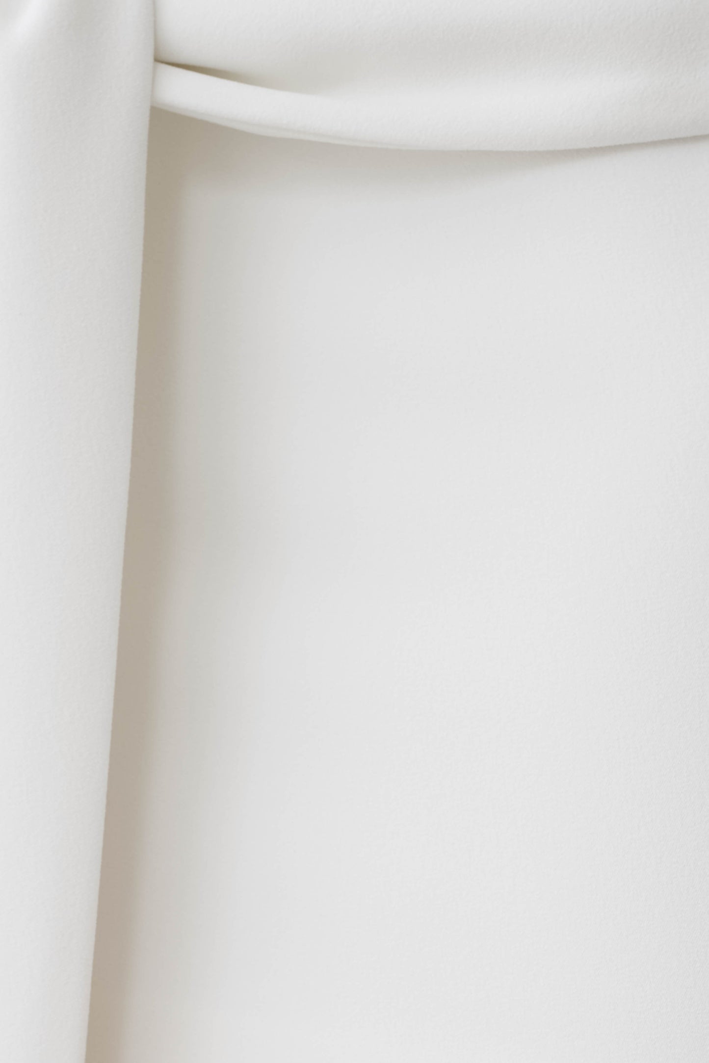 Runa Off Shoulder Mini Dress With Waist Tie - White