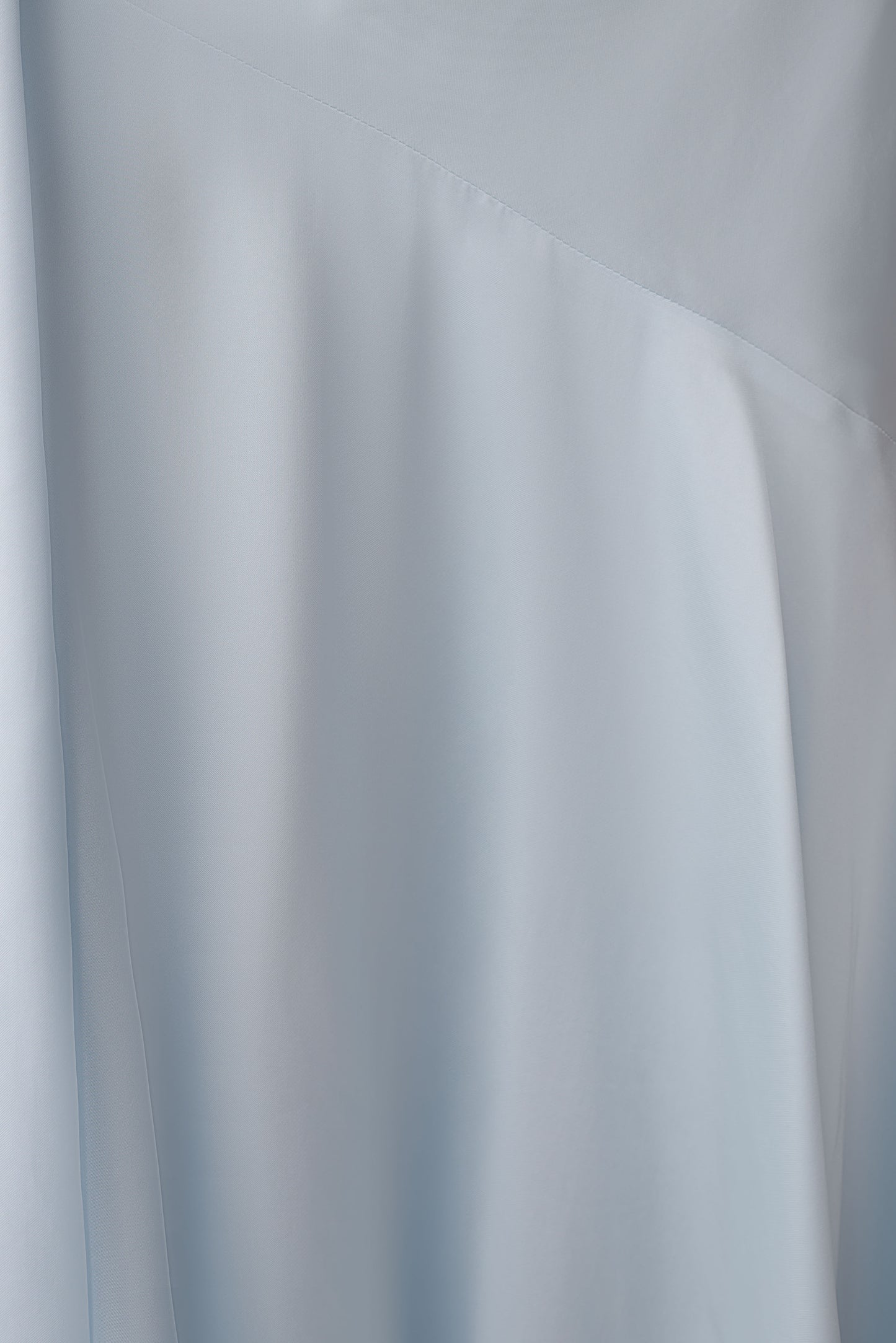 Evelina Halter Asymmetric Hem Midi Dress - Ice Blue