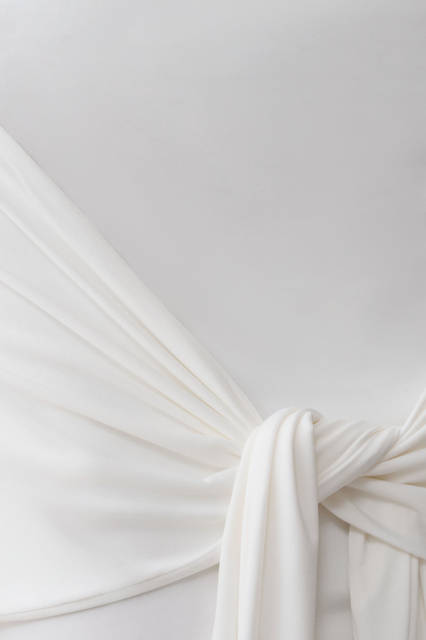 Maiara Shortsleeve Slinky Tie Mini Dress - White