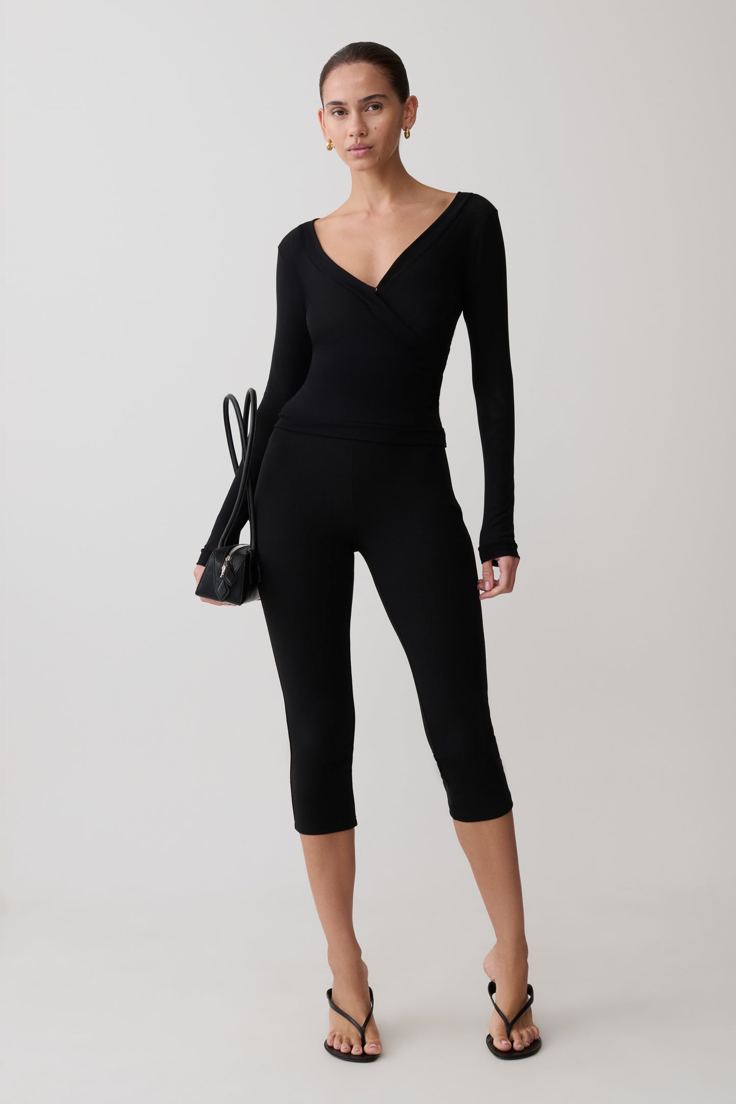 Lumi Long Sleeve Mesh Top - Black