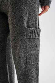 Darius Knit Pants With Pockets - Charcoal