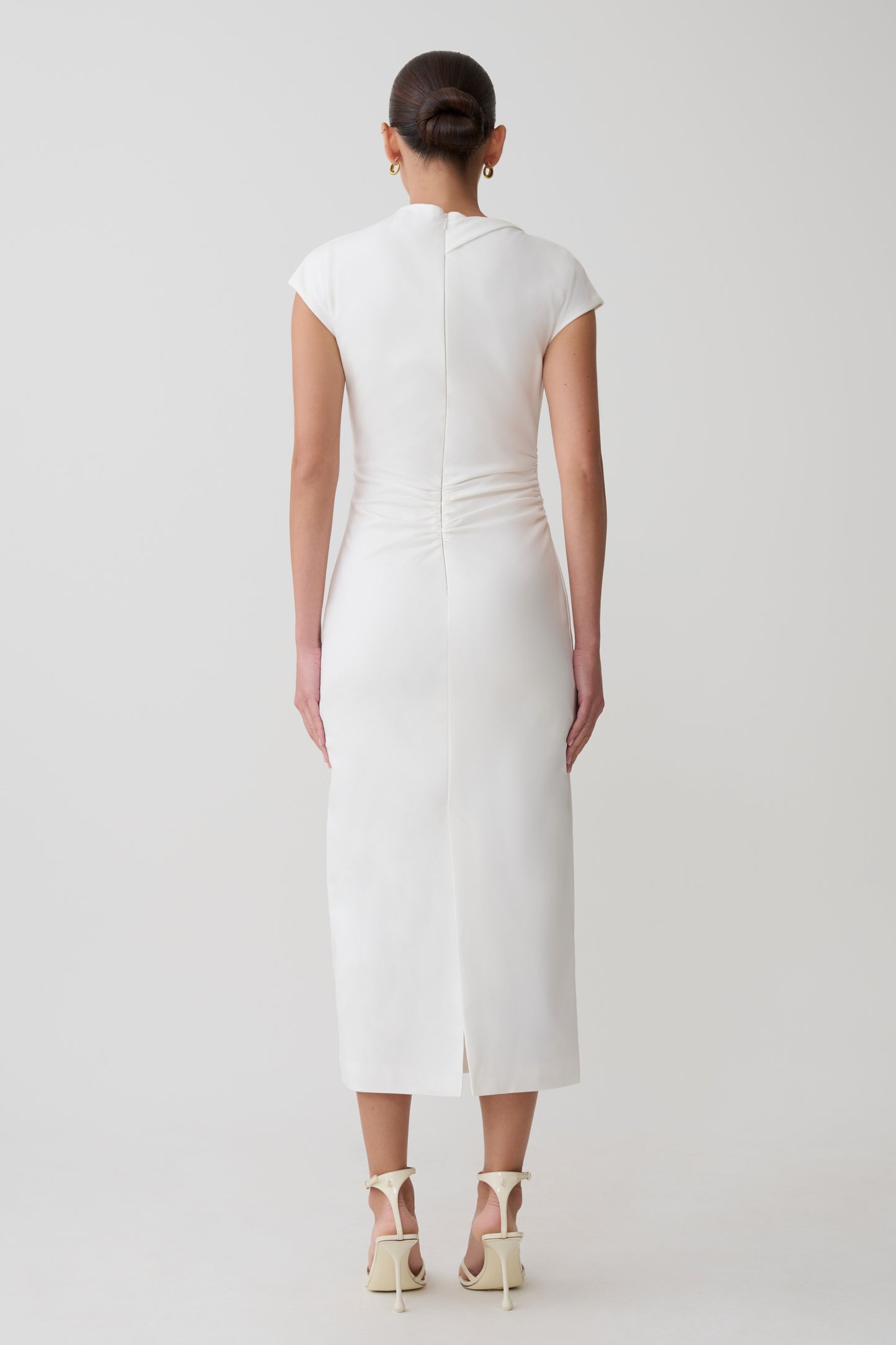 Lorena Cotton Midi Dress - White
