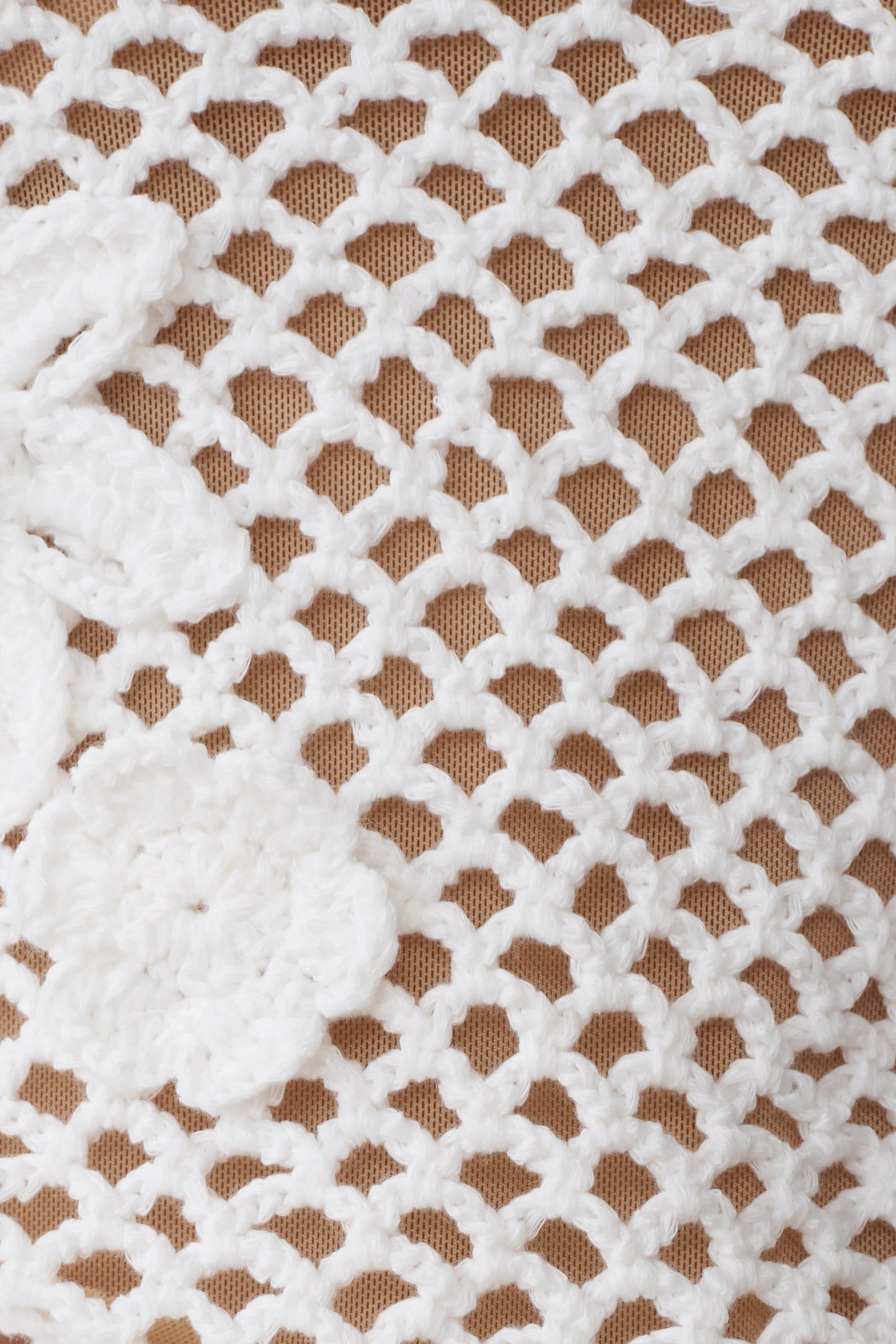 Miley Crochet Halter Top - Ivory
