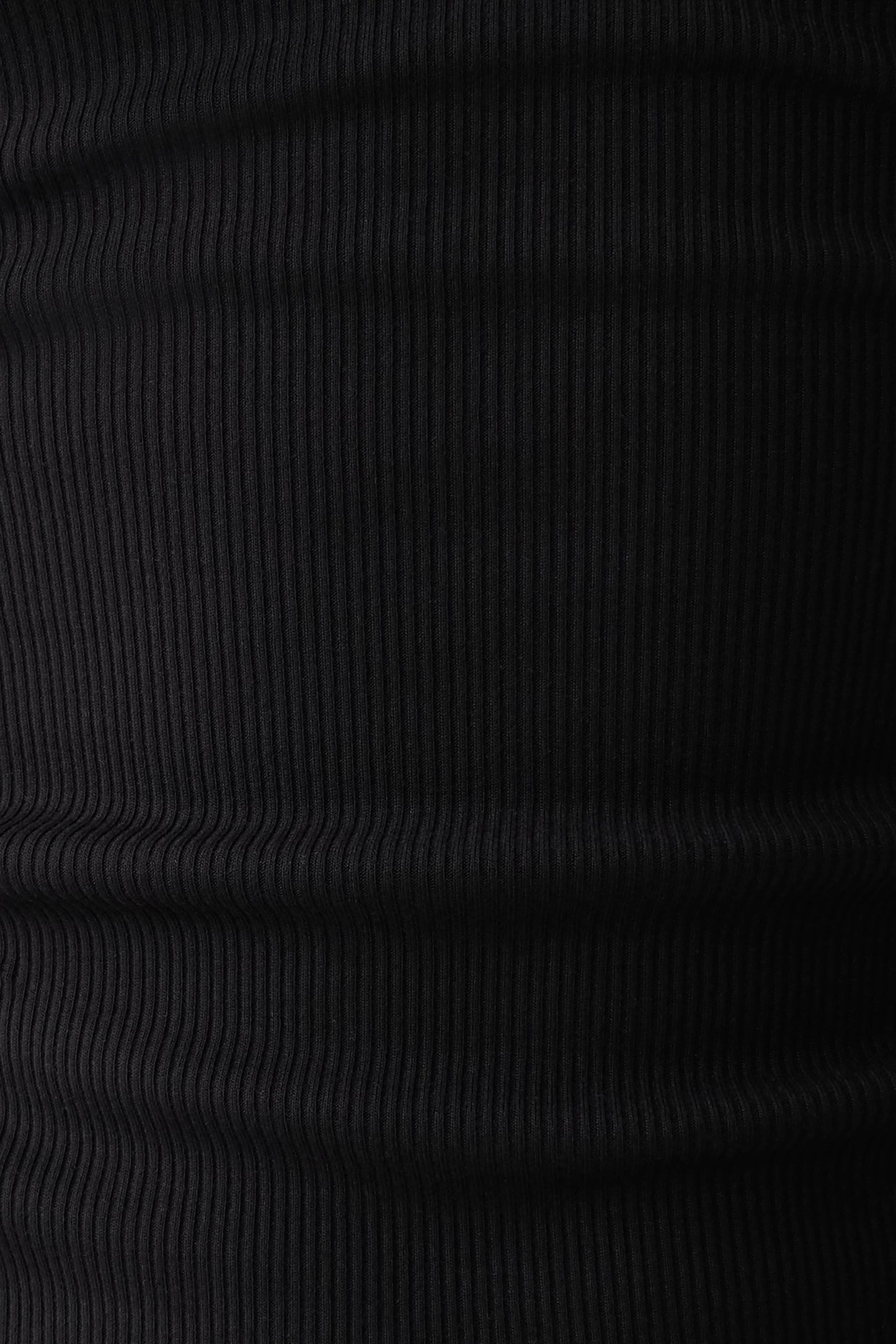 Actress Ribbed Tank - Black