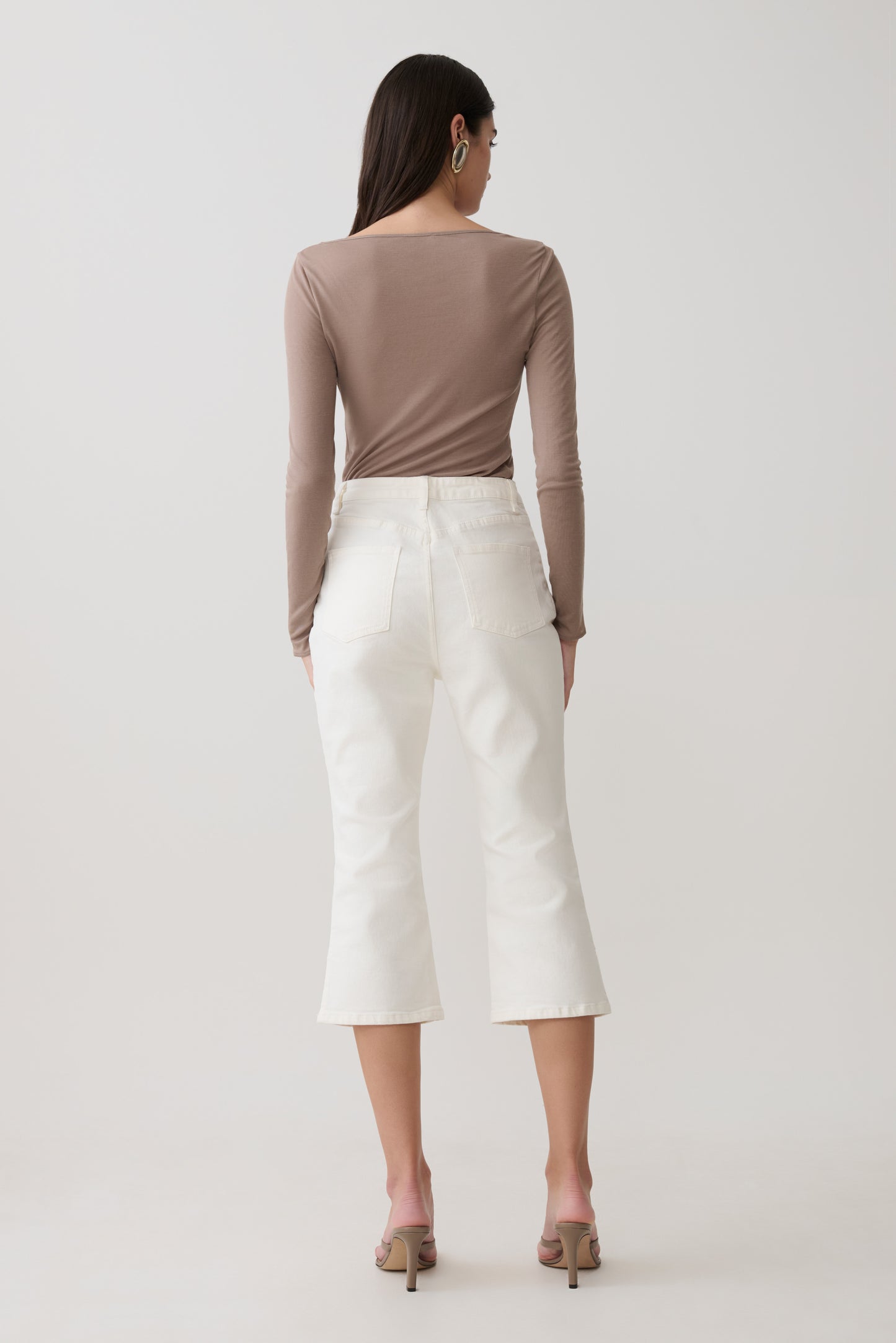 Coraline Long Sleeve Sheer Top - Neutral