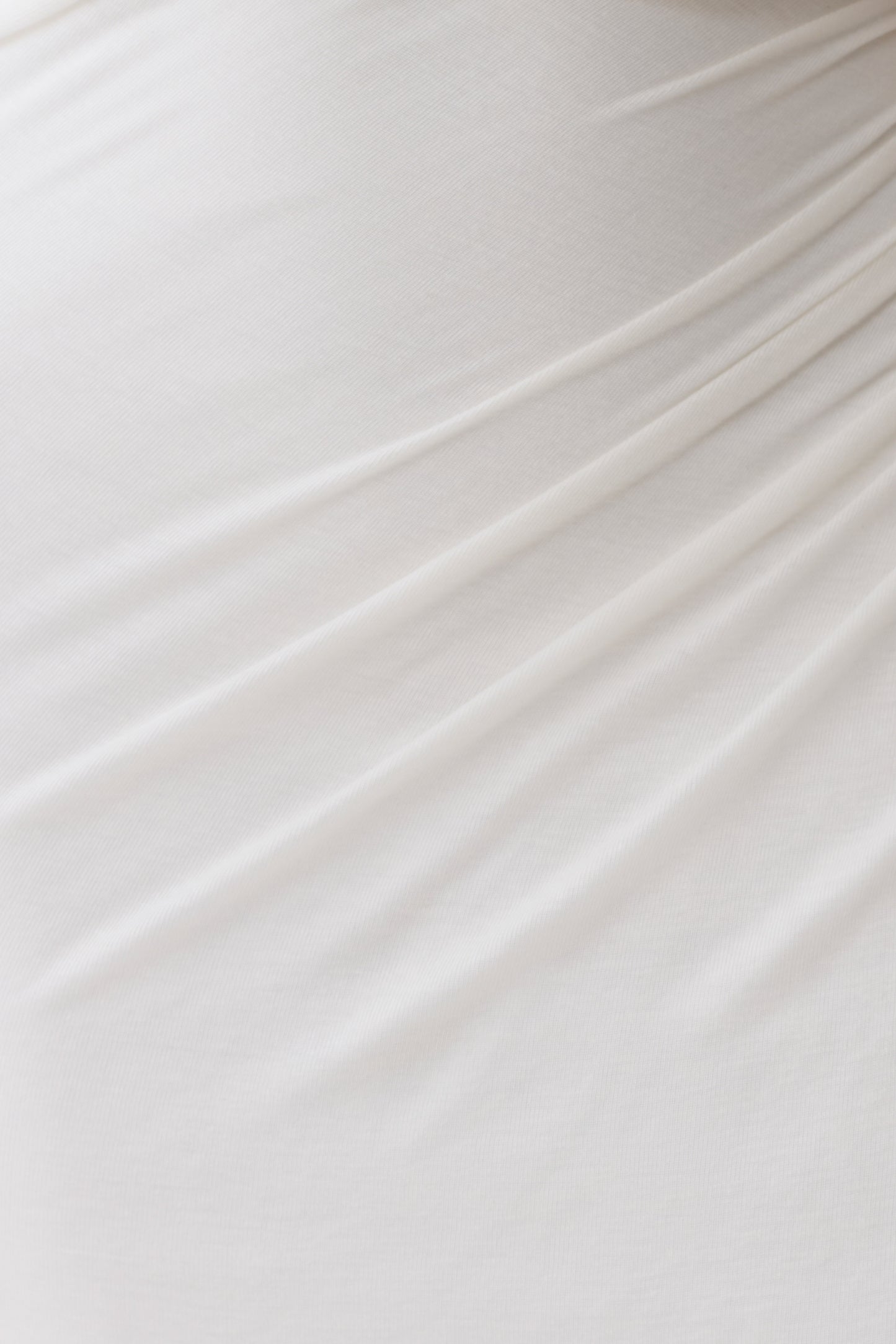 Alva Wool Lyocell Draped Midi Dress - White
