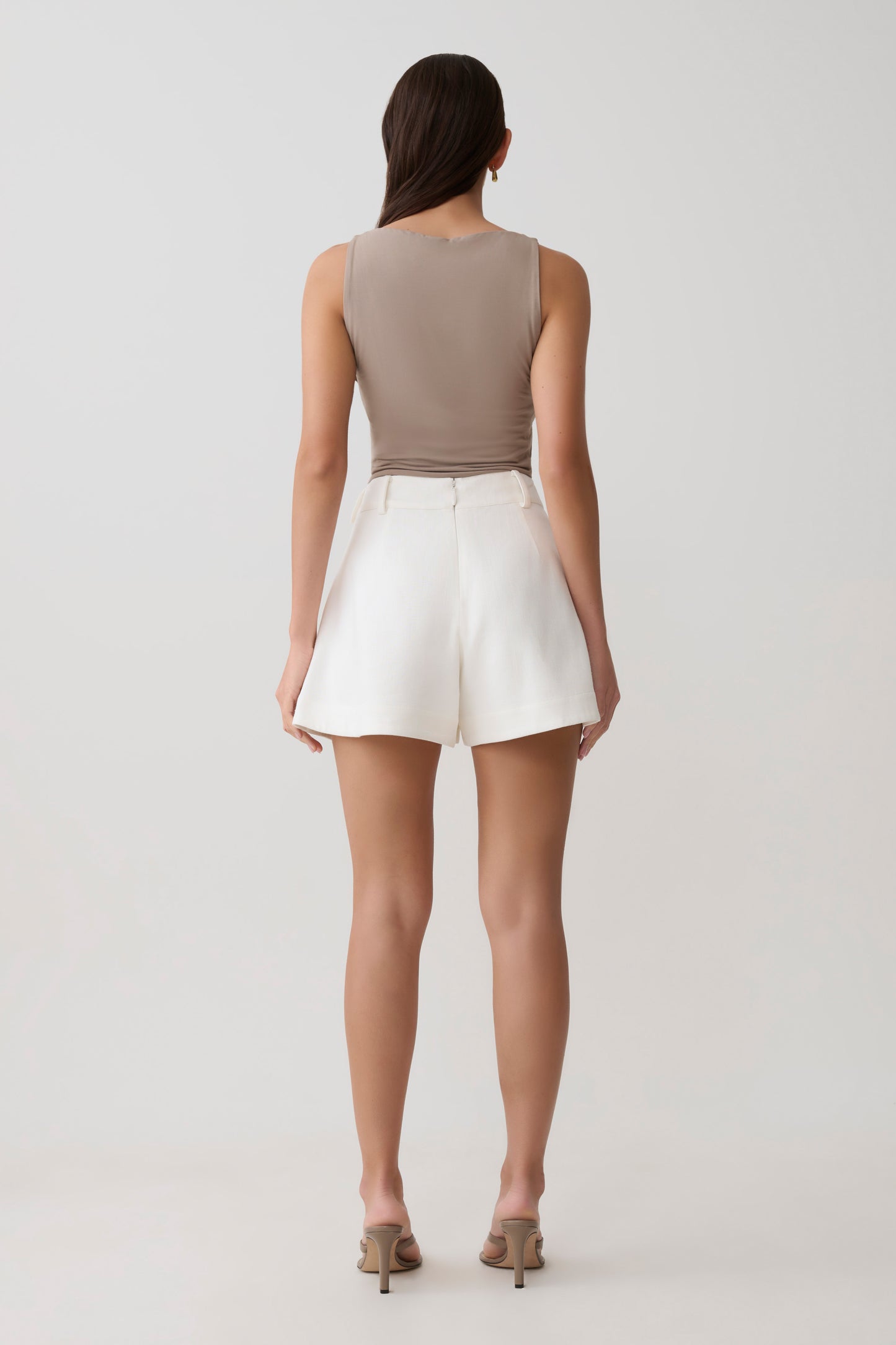 Nicolette Sleeveless Tank Top - Neutral