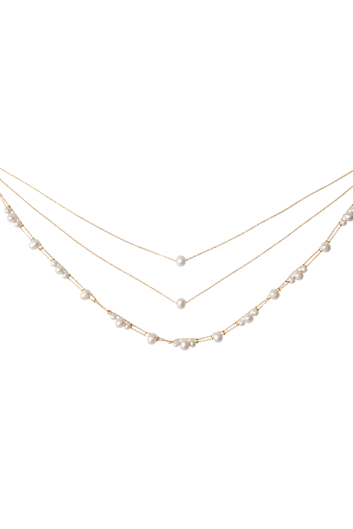 Aryanne Layered Pearl Choker - Pearl