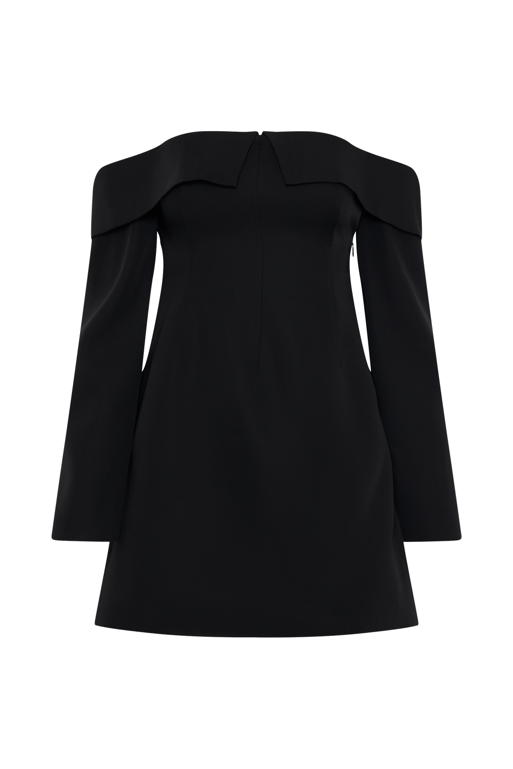 Hugo Suiting Off Shoulder Mini Dress - Black