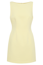 Angela Suiting Mini Dress - Lemon