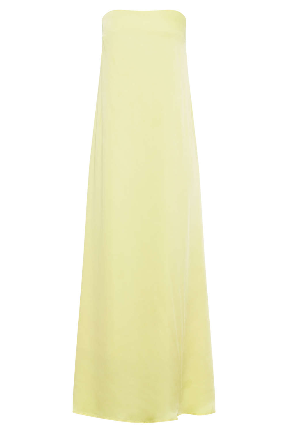 Luisa Strapless Maxi Dress - Lemon