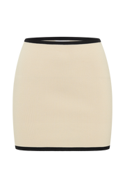 Klara Knit Mini Skirt - Black/Cream