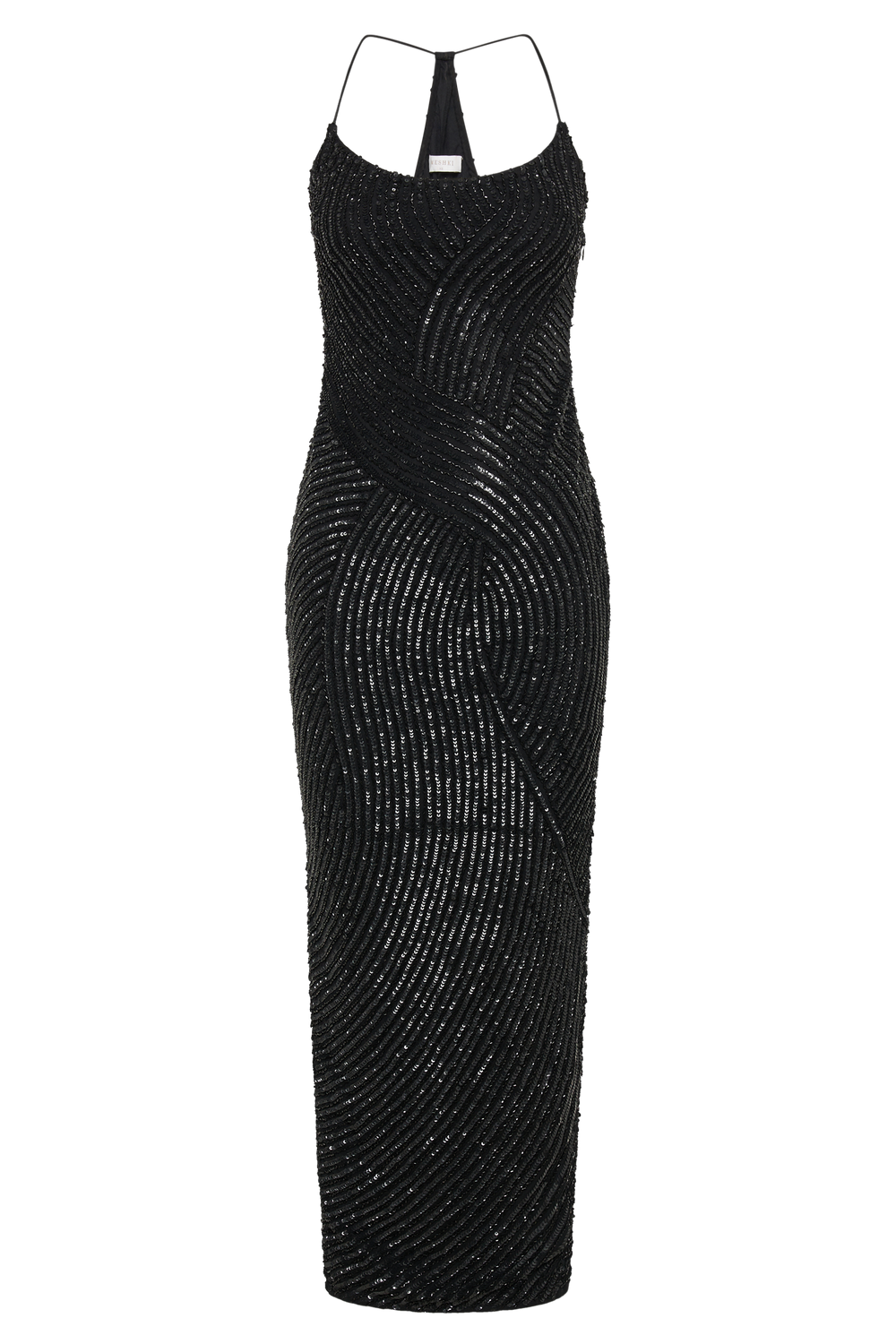 Tierra Sequin Maxi Dress - Black
