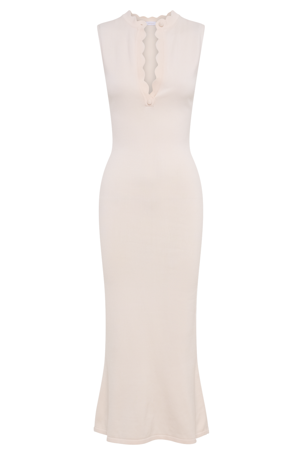 Korva Knit Midi Dress - Ivory