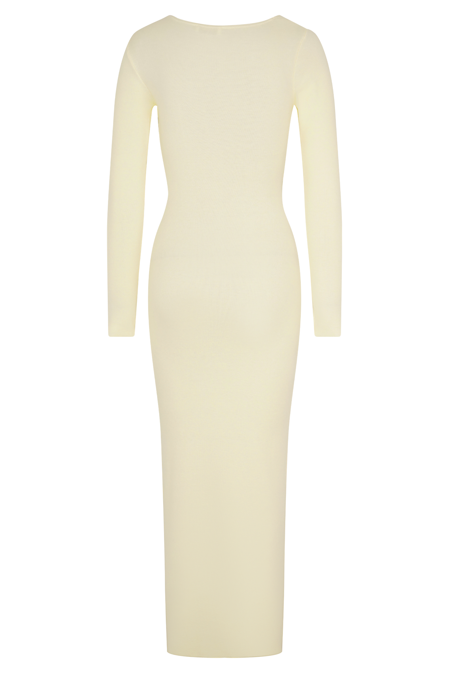 Culver Draped Twist Knit Midi Dress - Cream