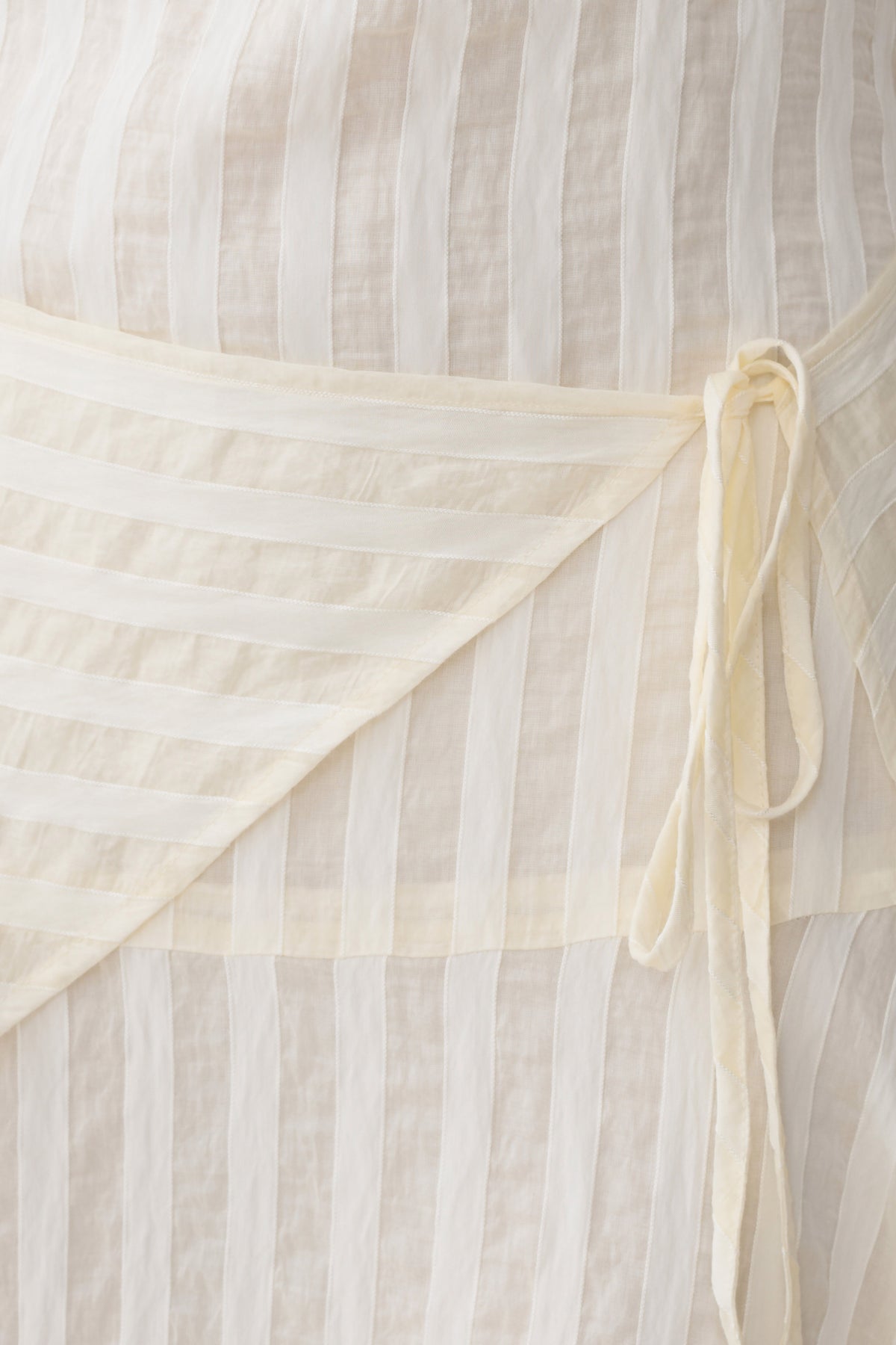 Darline Striped Halter Midi Dress - Ivory