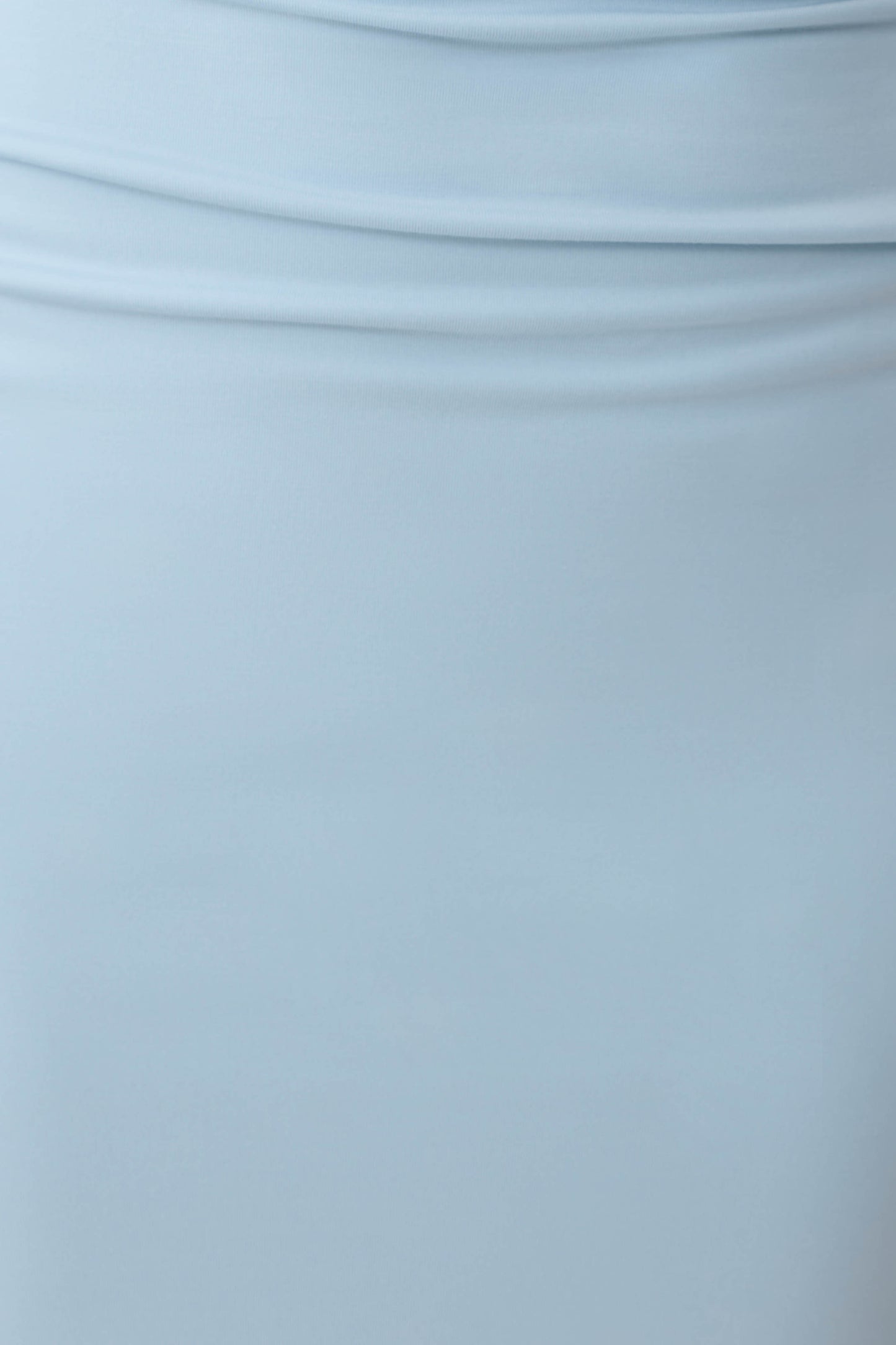 Noelle Longsleeve Roll Neck Midi Dress - Pale Blue