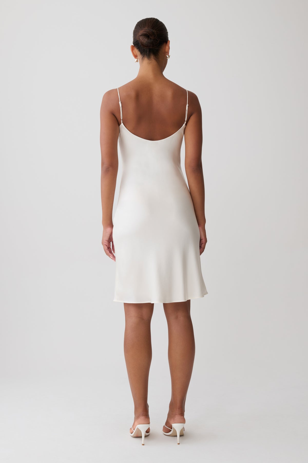 Cathal Silk Blend Midi Dress - Ivory