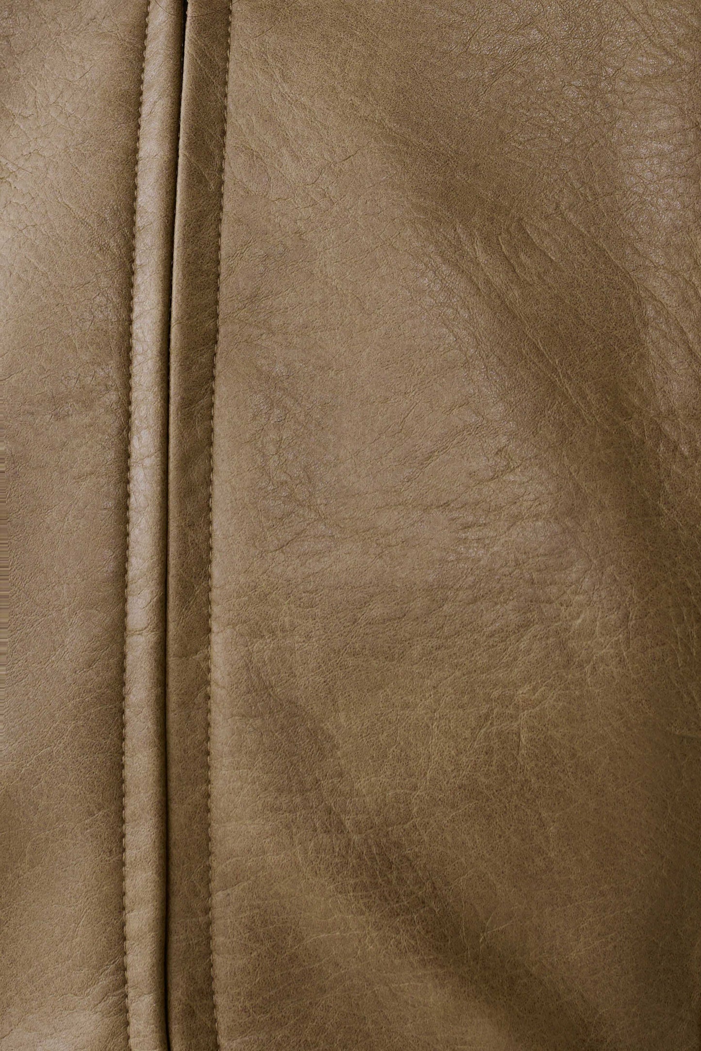 Jordana Faux Leather Mini Dress - Khaki