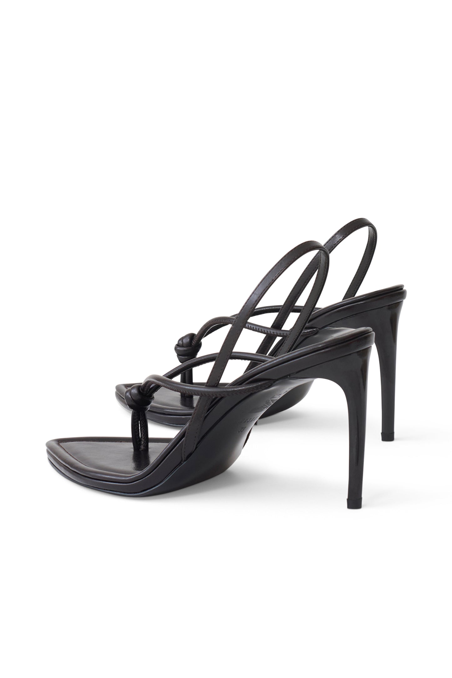Nikkie Knot Sling Back Heel - Chocolate
