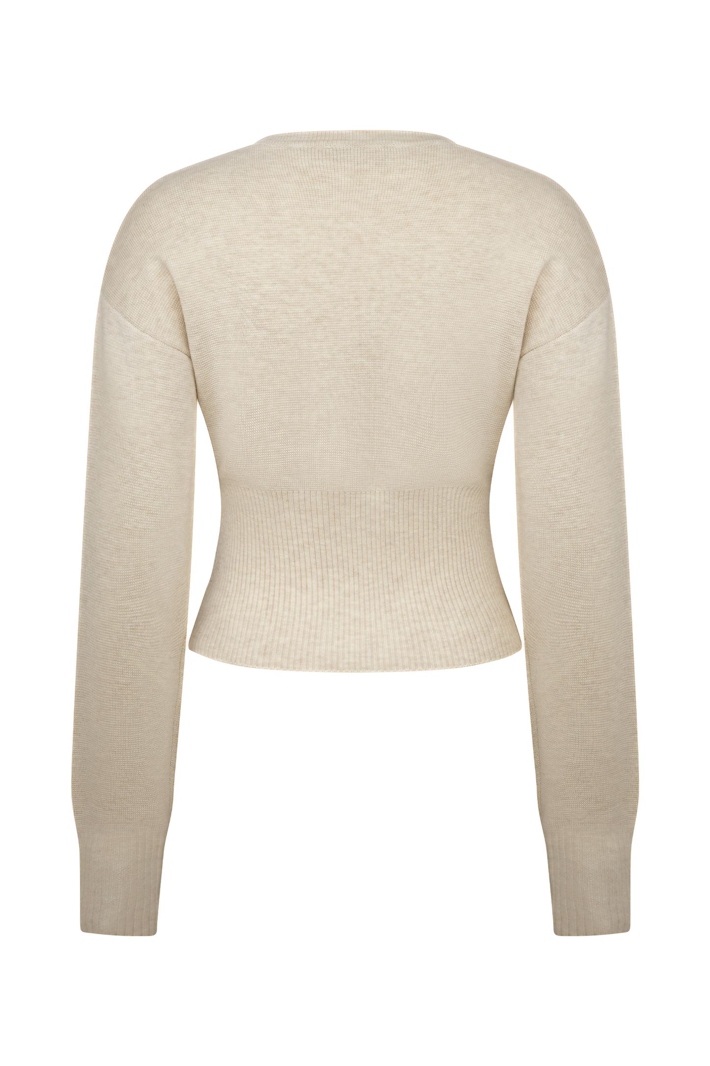 Ferne Button Up Knit Cardigan - Oat Marle