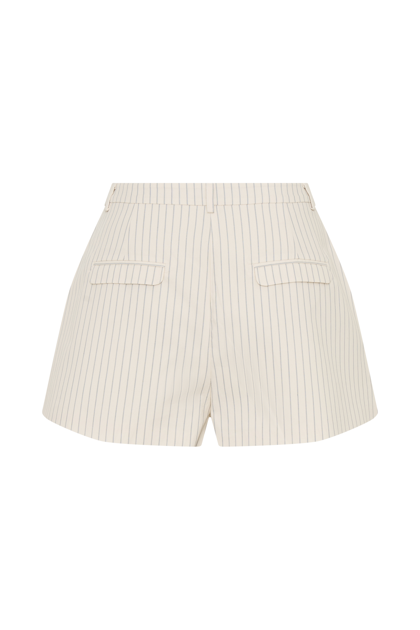 Alina Pintuck Cotton Shorts - Stripe