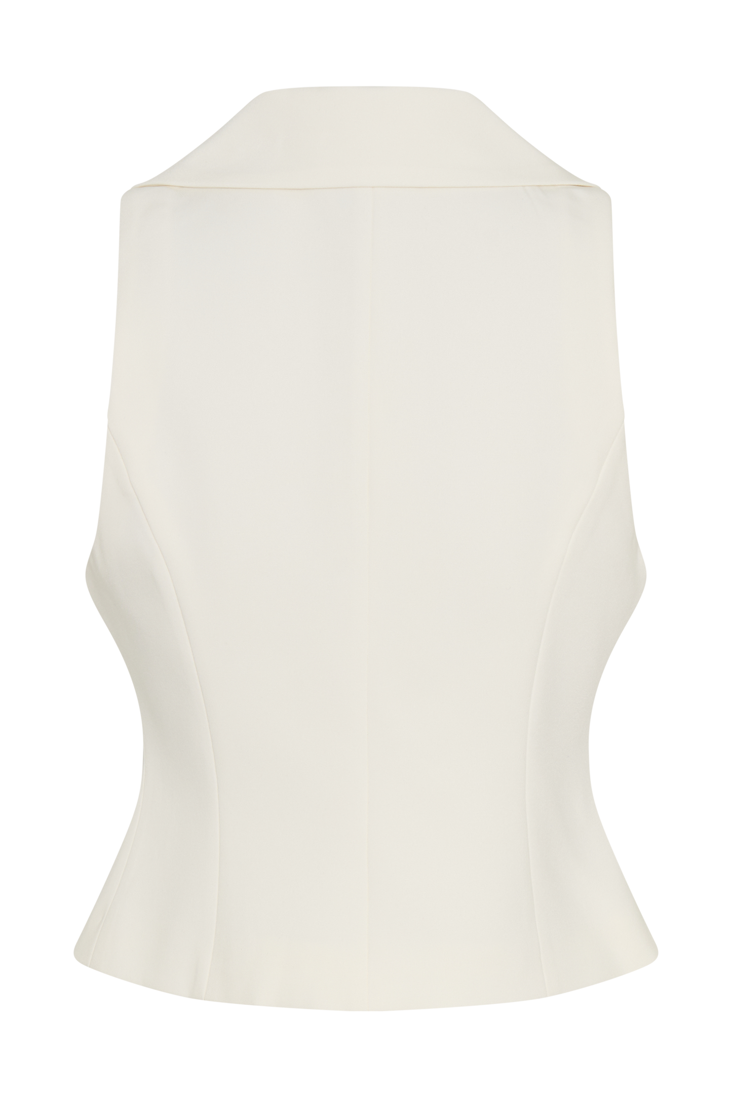 Alix Mixed Button Vest - Ivory