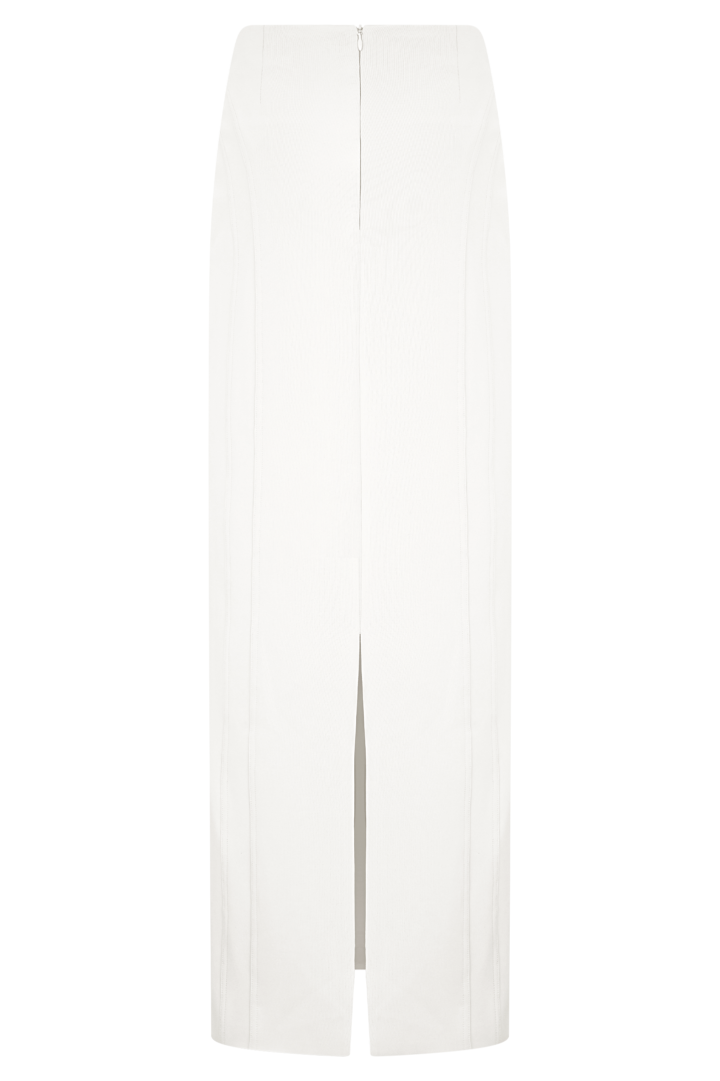 Alma High Waist Maxi Skirt - White