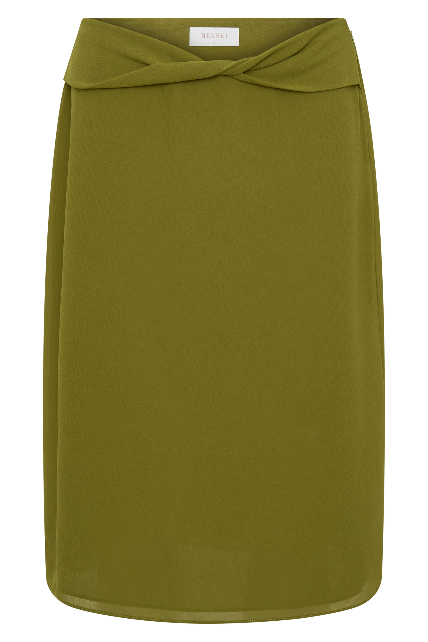 Amelia Chiffon Midi Skirt - Green