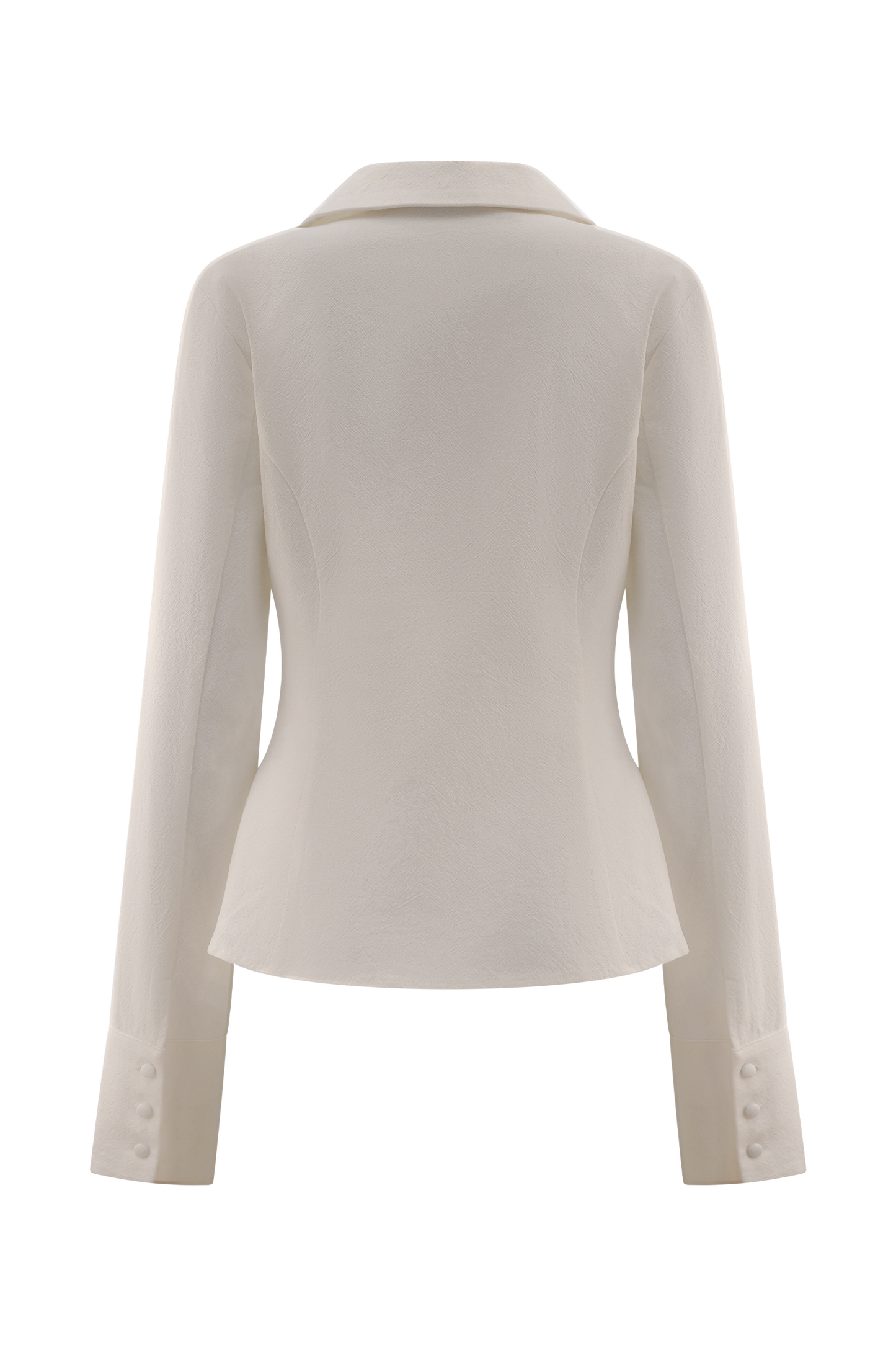 Annalee Cotton Beaded Tie Shirt - White