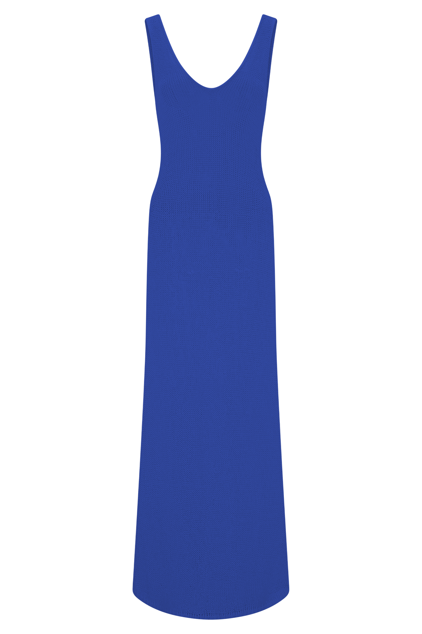 Ari Tape Yarn Knit Maxi Dress - Cobalt Blue