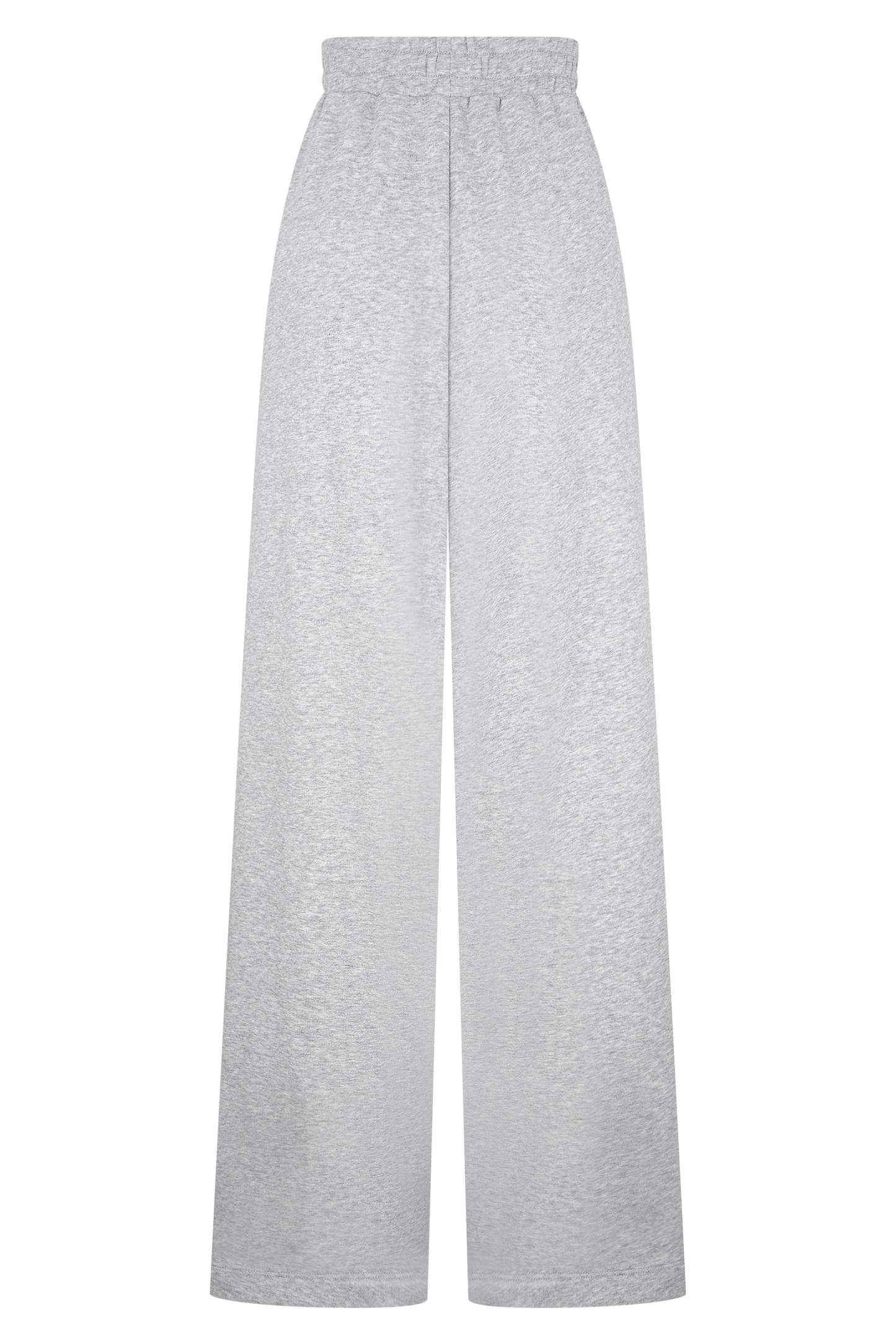 Aspen Gathered Wide Leg Jogger - Light Grey Marle