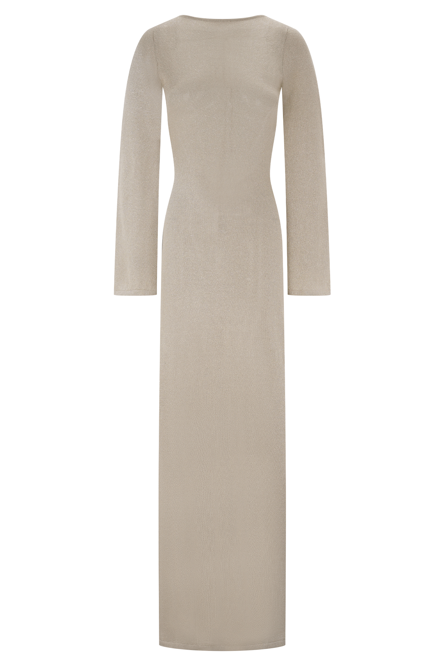 Atticus Knit Maxi Dress With Sequin - Gold