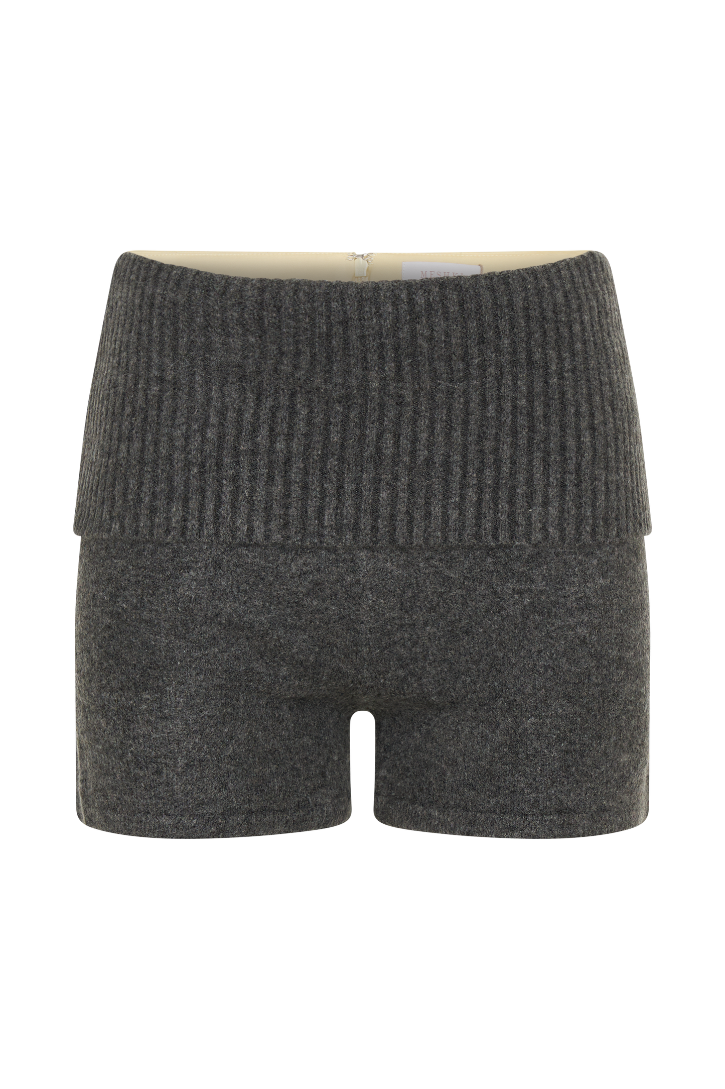 Aubrey Knit Shorts - Charcoal Marle