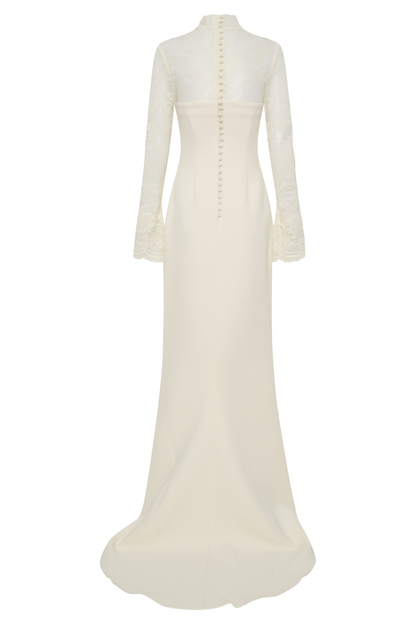 Aurelie Long Sleeve Lace Maxi Dress - Ivory