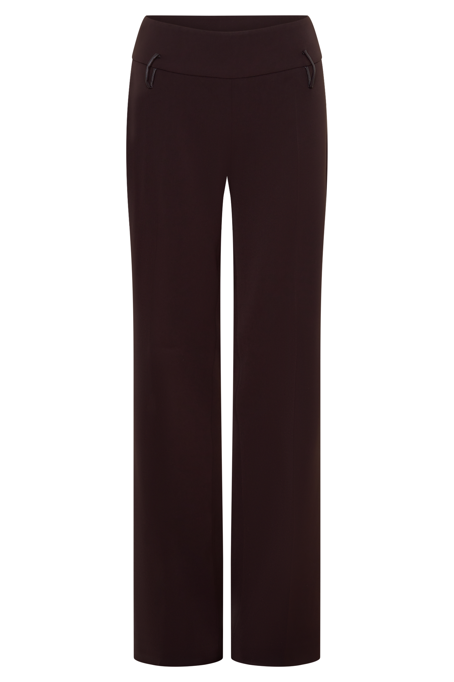 Brooke Straight Leg Suiting Pant - Burgundy
