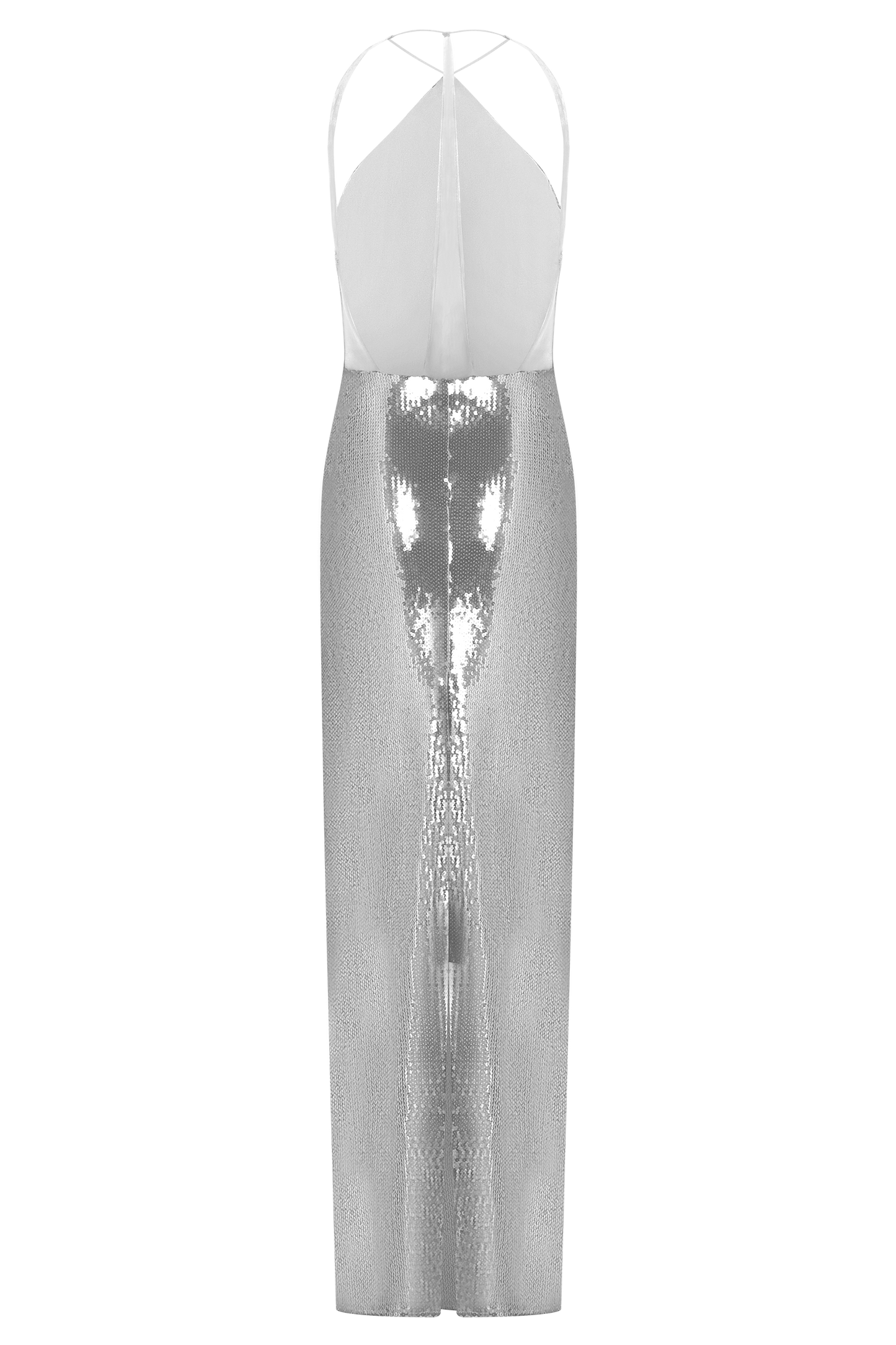 Baldwin Sequin Cut Out Maxi Dress - Silver