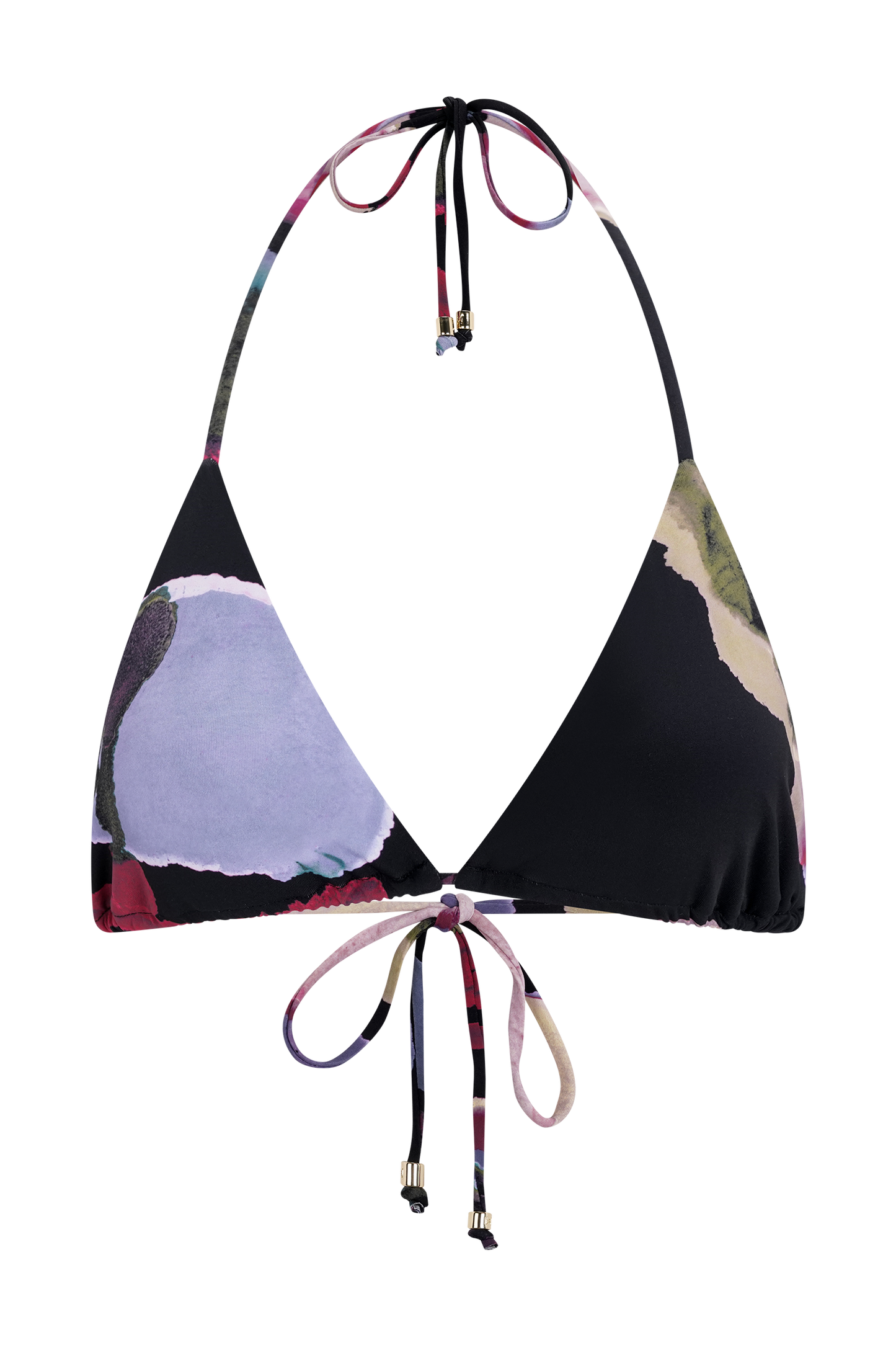 Brianna Triangle Bikini Top - Multi Fluid Reverie Print